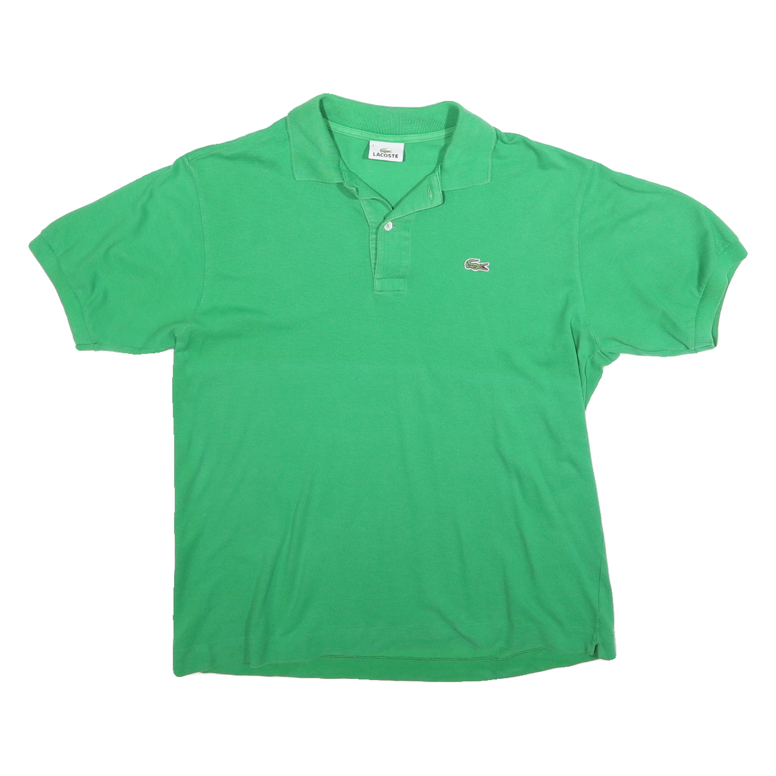 LACOSTE Mens Green Short Sleeve Plain M Cotton Blend Polo Shirt Classic Refurbished - N/A refurbished available on Cerqular