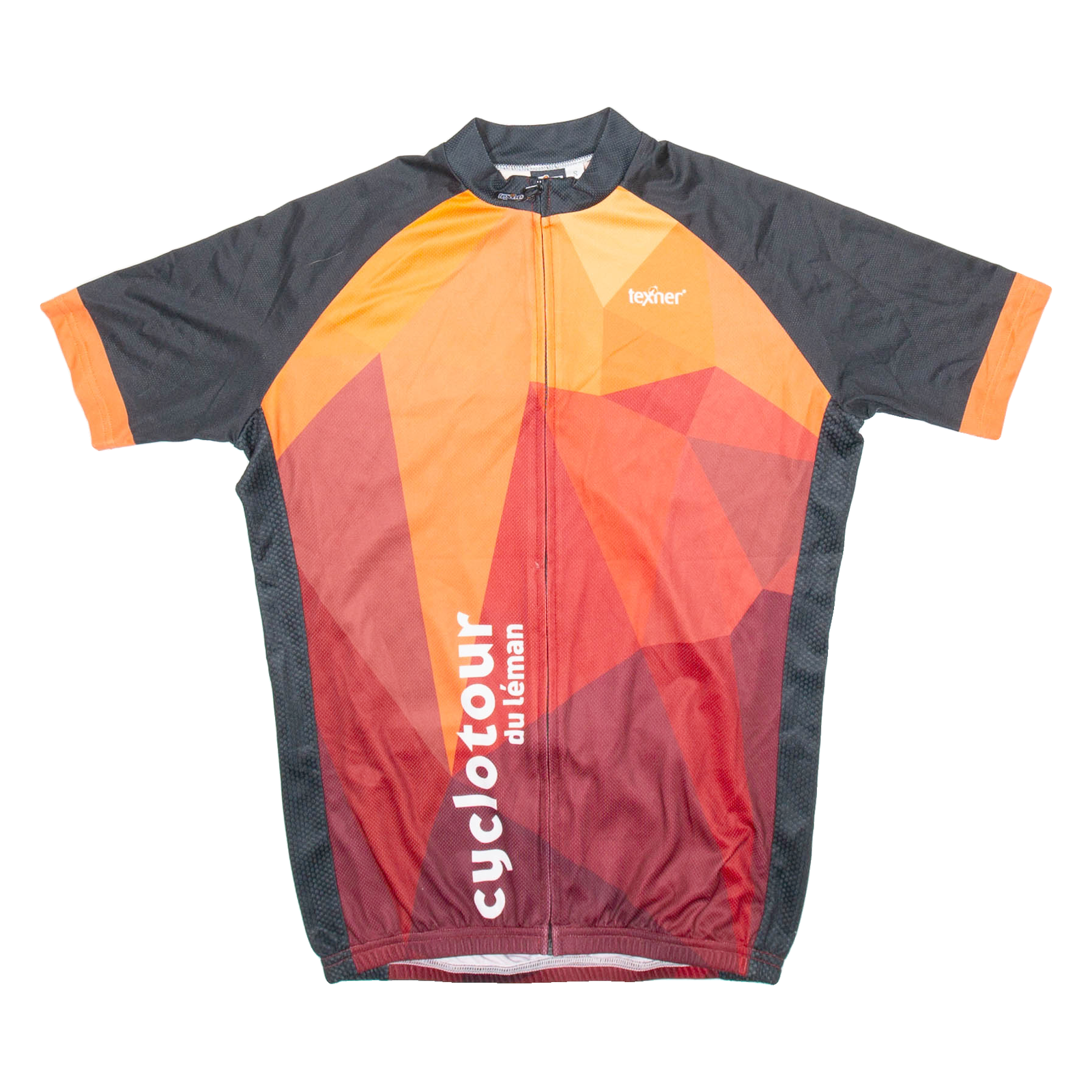 TEXNER Full Zip Cycling Mens Jersey Orange S Refurbished - N/A refurbished available on Cerqular