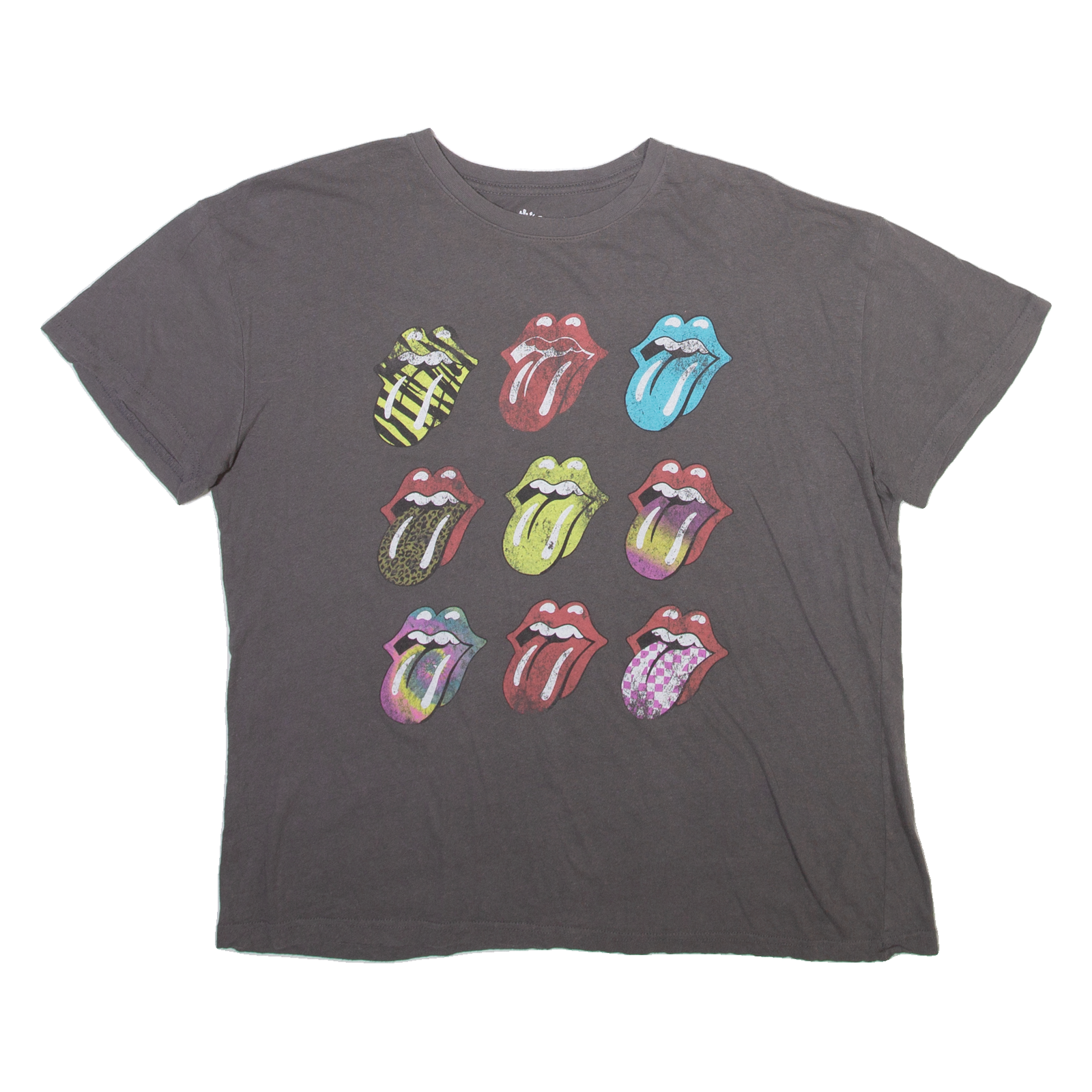 THE ROLLING STONES Mens Band T-Shirt Grey L Refurbished - N/A refurbished available on Cerqular