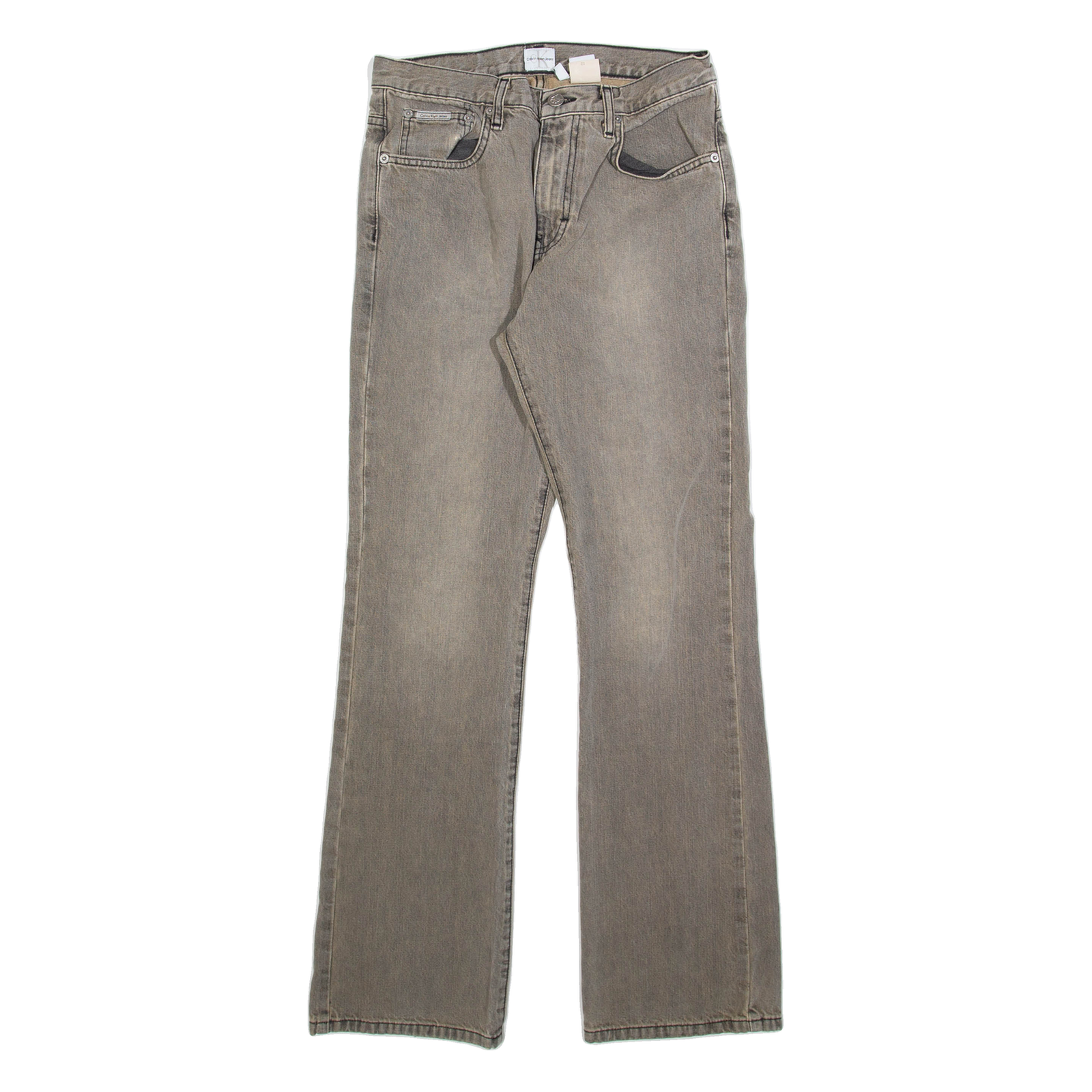 CALVIN KLEIN JEANS Womens Jeans Grey Regular Bootcut Stone Wash W29 L32 Refurbished - N/A refurbished available on Cerqular