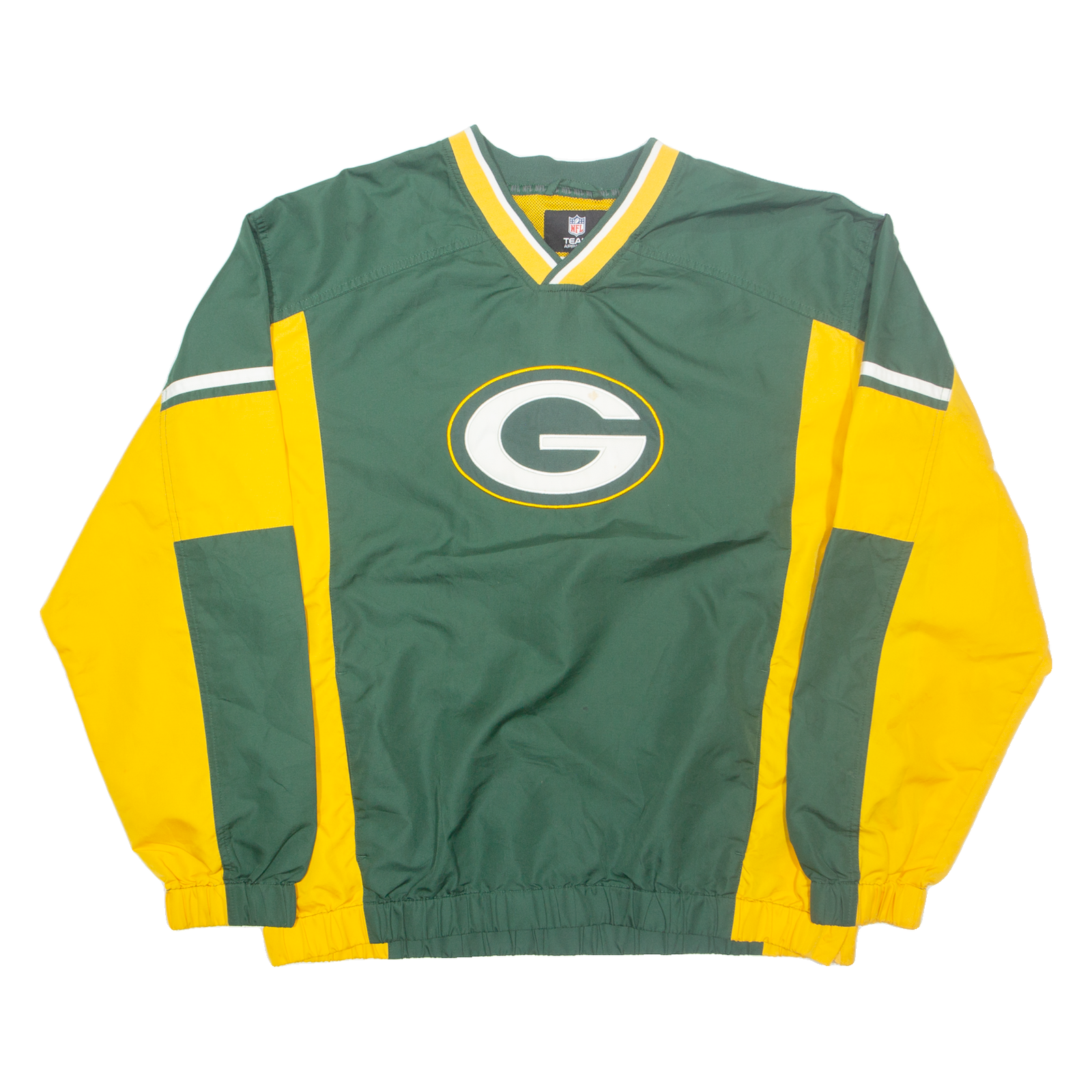 NFL Green Bay Packers Training Mens Sweatshirt Green V-Neck USA XL Refurbished - N/A refurbished available on Cerqular