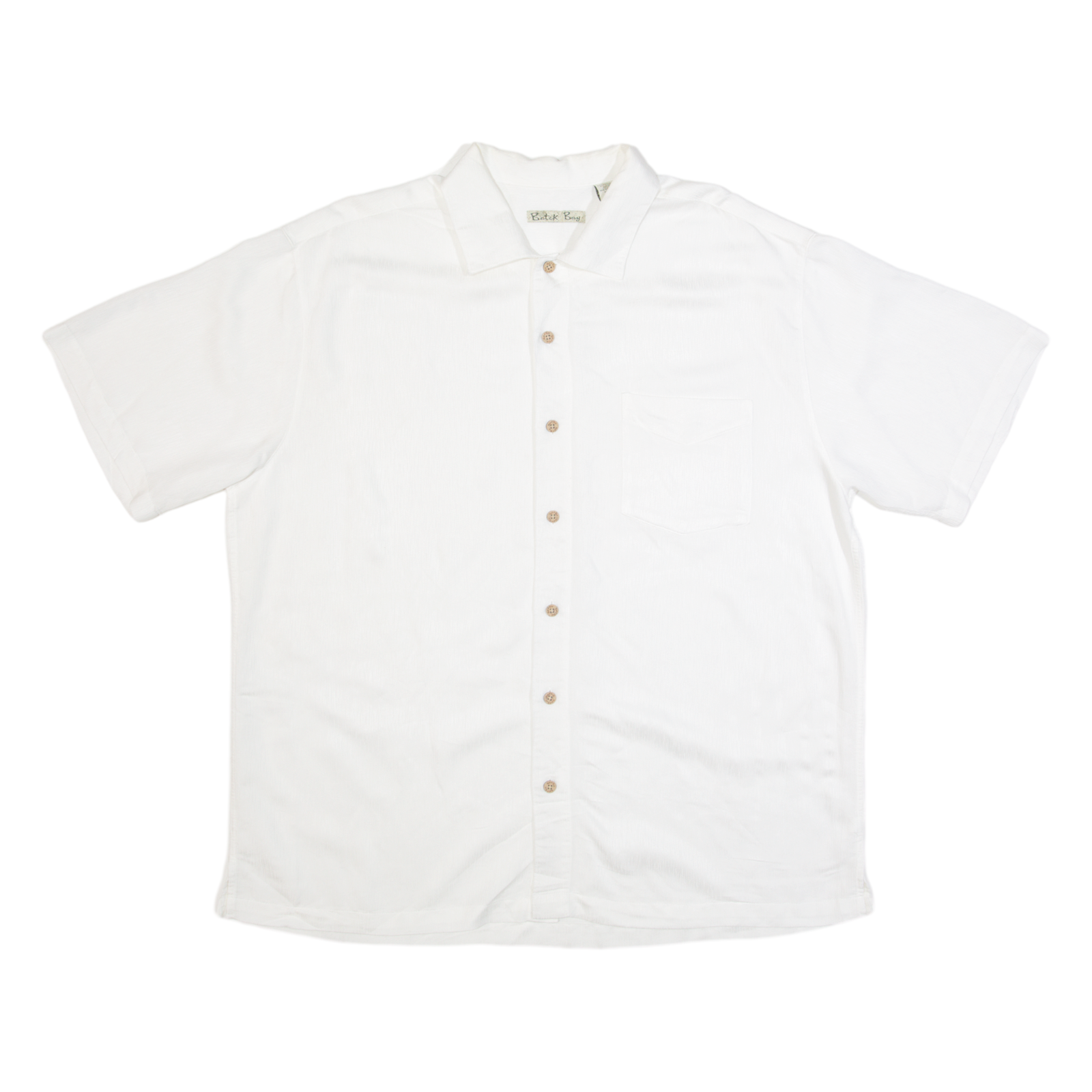 BATIK BAY Mens Plain Shirt White XL Refurbished - N/A refurbished available on Cerqular