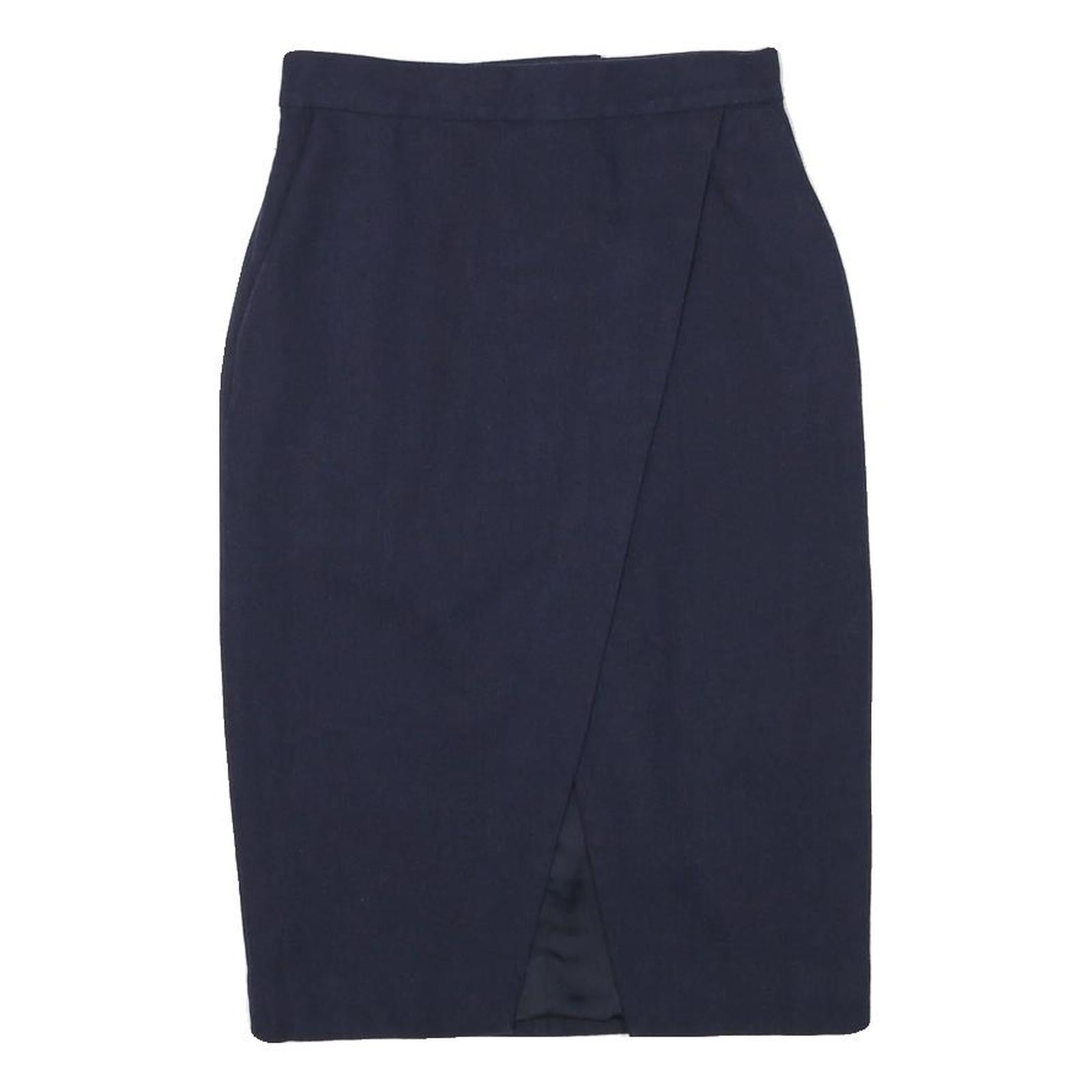 & OTHER STORIES Womens Navy Blue Pencil Knee Length Wool Blend Skirt S Tailored Refurbished - N/A refurbished available on Cerqular