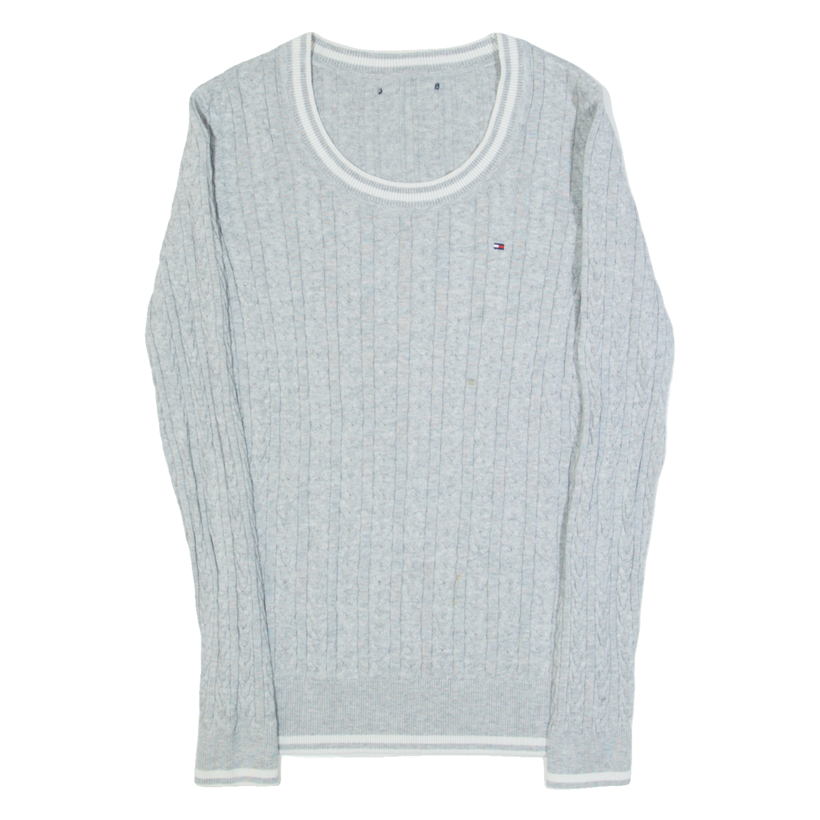 Buy TOMMY HILFIGER Womens Jumper Grey Cable Knit XS Refurbished - $42.89 TOMMY HILFIGER Womens Jumper Grey Cable Knit XS Refurbished - N/A refurbished available on Cerqular