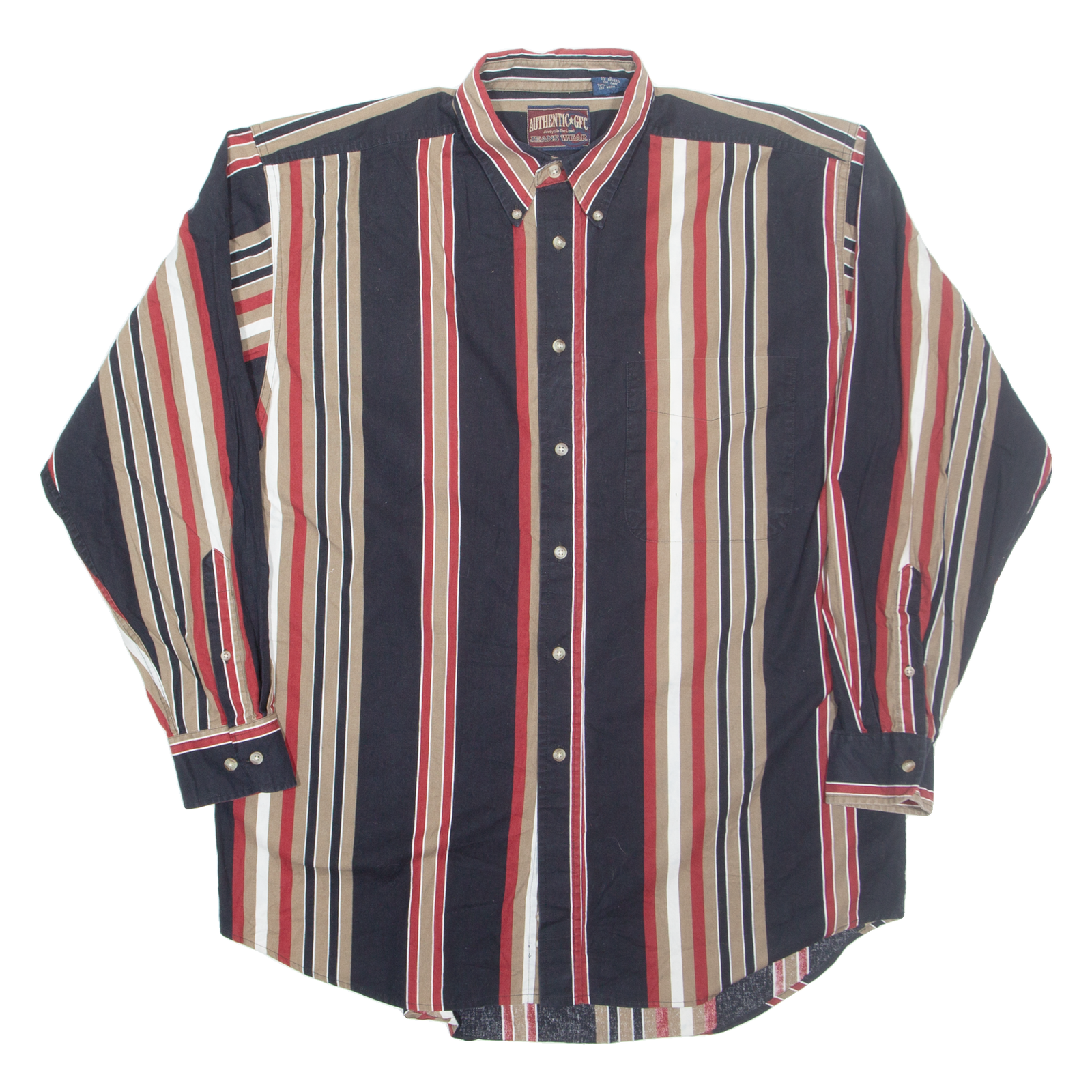 Buy AUTHENTIC GFC Mens Shirt Black Striped Long Sleeve L Refurbished - $10.91 AUTHENTIC GFC Mens Shirt Black Striped Long Sleeve L Refurbished - N/A refurbished available on Cerqular