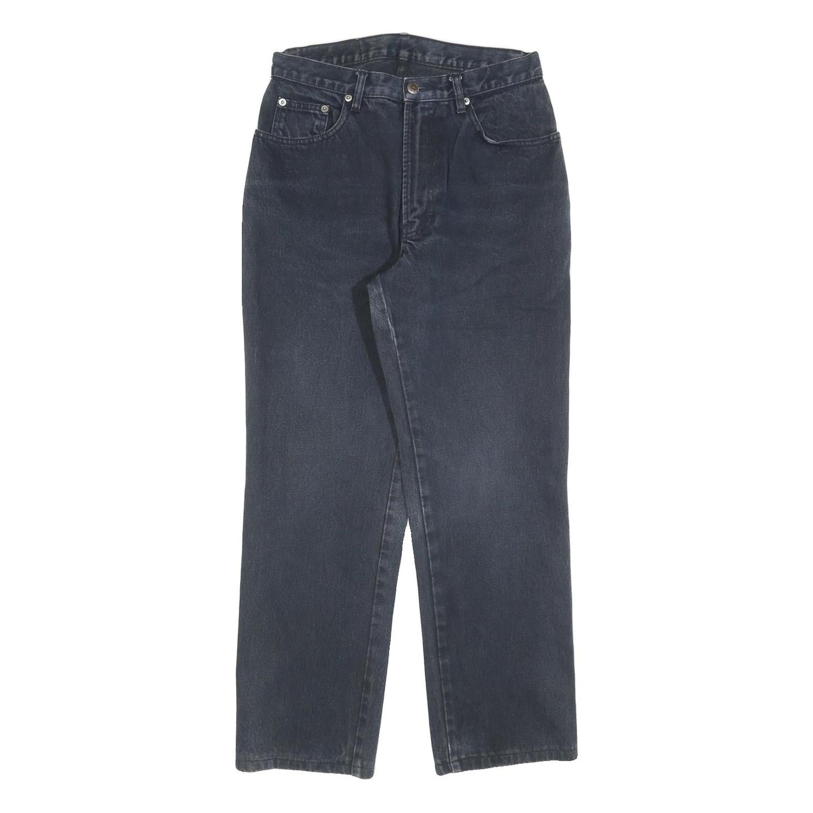 TEDDYS Womens Black Regular Fit Straight Denim Jeans W28 L28 Classic Style Refurbished - N/A refurbished available on Cerqular