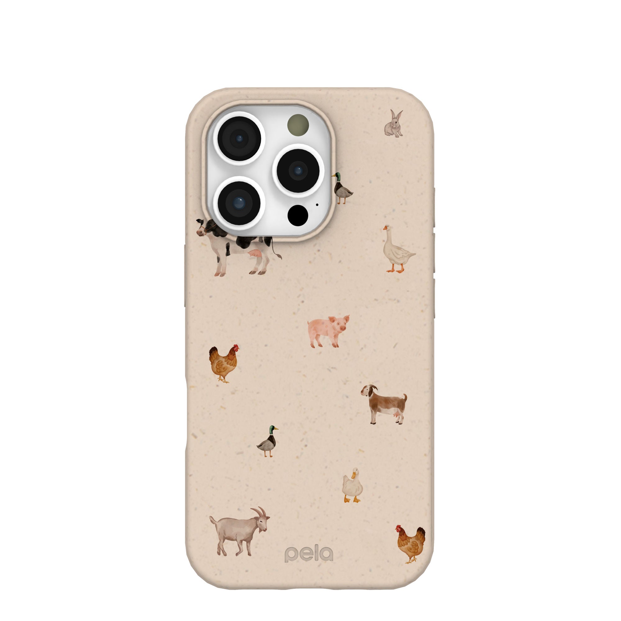 Seashell Pasture Party iPhone 16 Pro Case Refurbished - Pela Case refurbished available on Cerqular