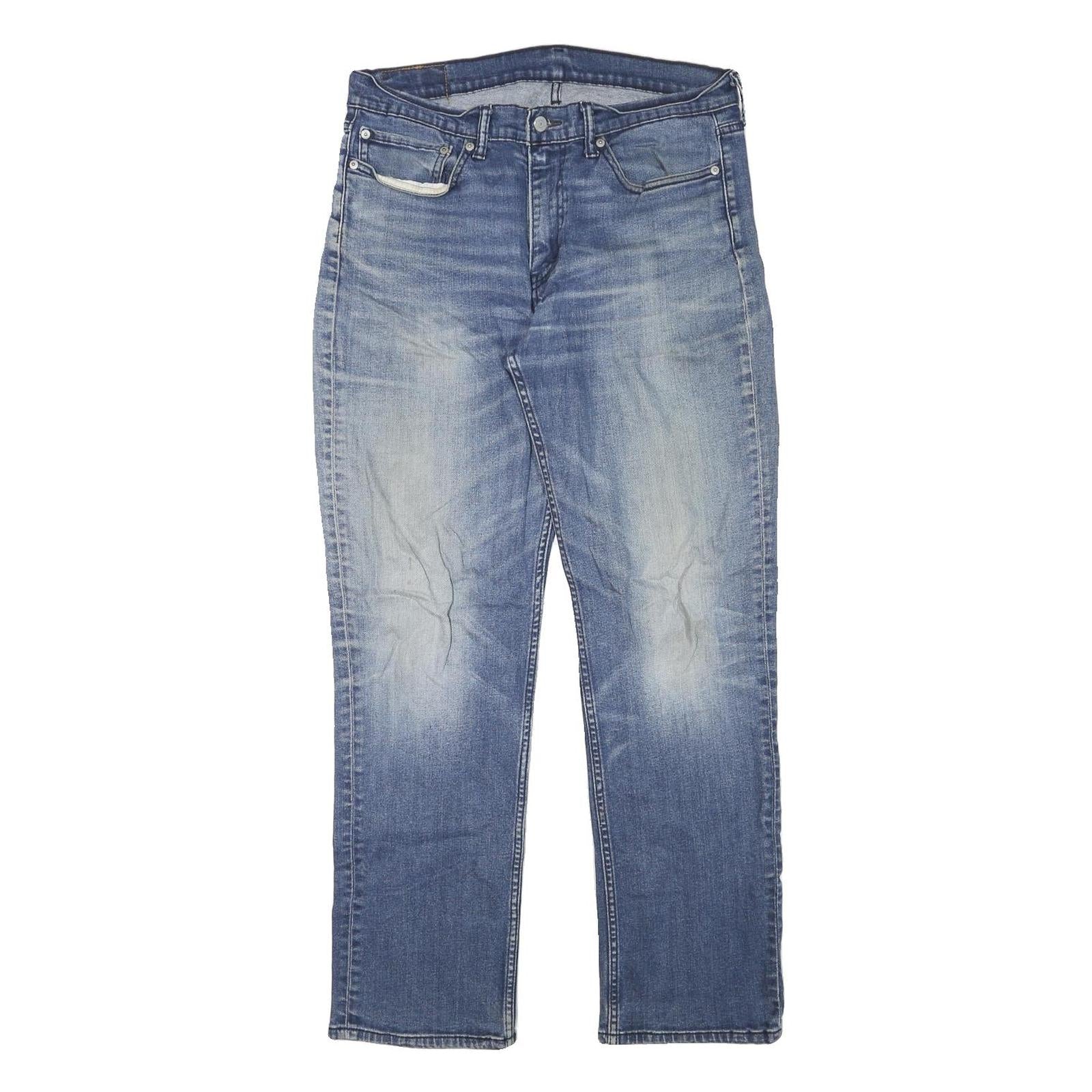 LEVI'S Mens Regular Blue Denim Stone Wash W32 L30 Classic Fit Jeans Zip Closure Refurbished - N/A refurbished available on Cerqular