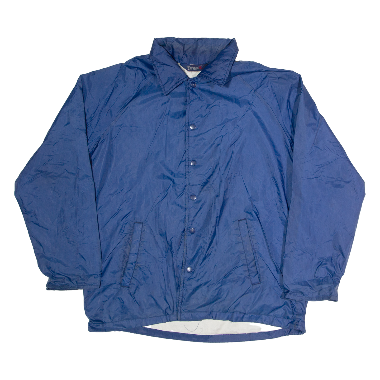 TRAX Mens Track Jacket Blue Nylon L Refurbished - N/A refurbished available on Cerqular