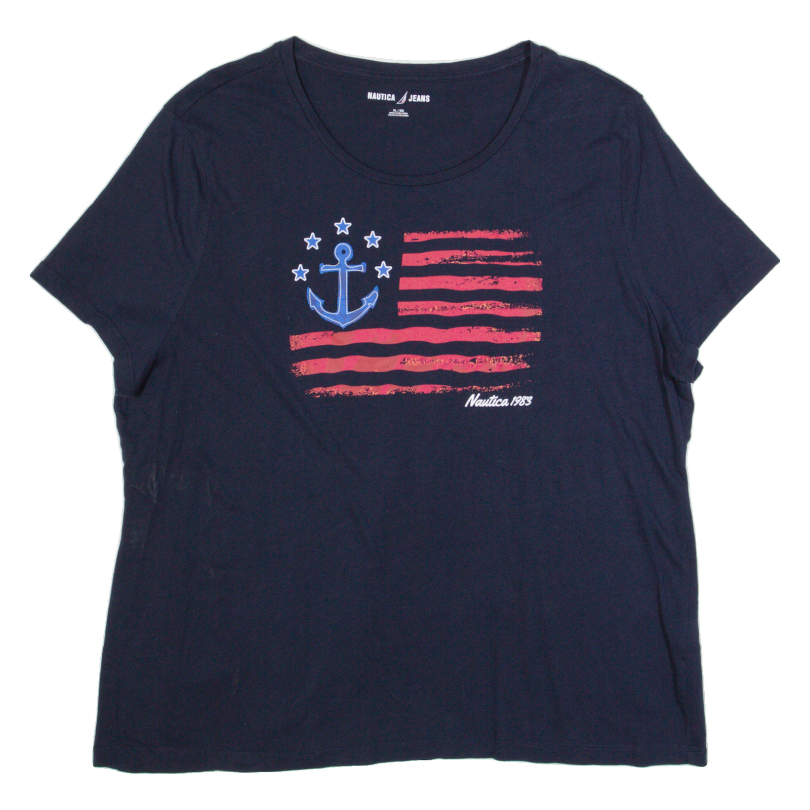 NAUTICA Womens T-Shirt Blue USA XL Refurbished - N/A refurbished available on Cerqular