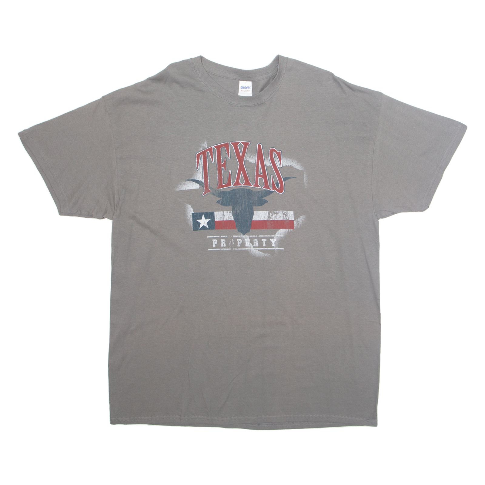 Texas Mens T-Shirt Grey USA XL Refurbished - N/A refurbished available on Cerqular