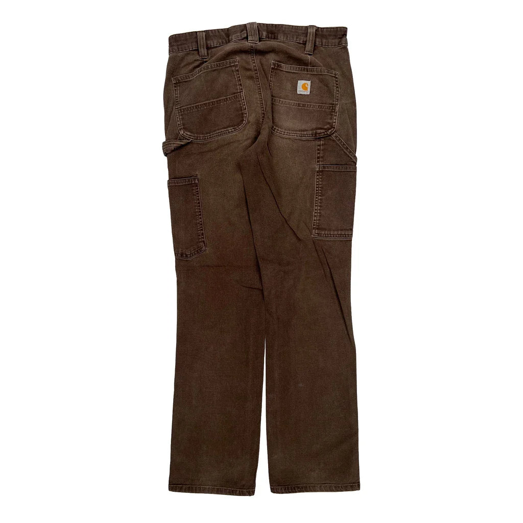 Buy Carhartt Carpenter Trousers - 28W UK 8 Brown Cotton Refurbished - $46.89 Carhartt Carpenter Trousers - 28W UK 8 Brown Cotton Refurbished - Thrifted (note: this is a term often used to describe second- refurbished available on Cerqular