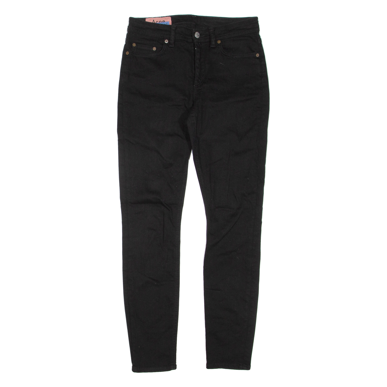 ACNE STUDIOS Womens Jeans Black Regular Skinny W26 L28 Refurbished - N/A refurbished available on Cerqular