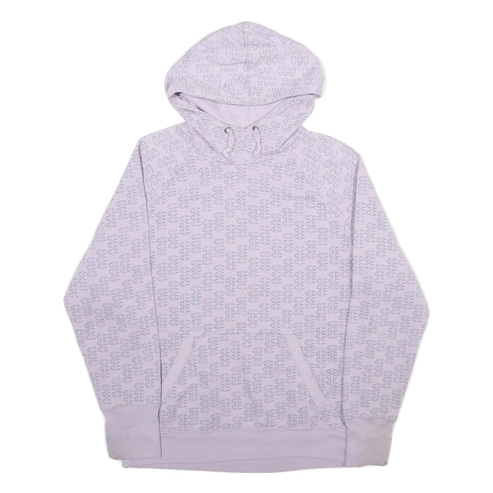 Buy CHAMPION Womens Lilac Hoodie M Repeated Logo Print Cotton Blend Pullover Refurbished - $29.89 CHAMPION Womens Lilac Hoodie M Repeated Logo Print Cotton Blend Pullover Refurbished - N/A refurbished available on Cerqular