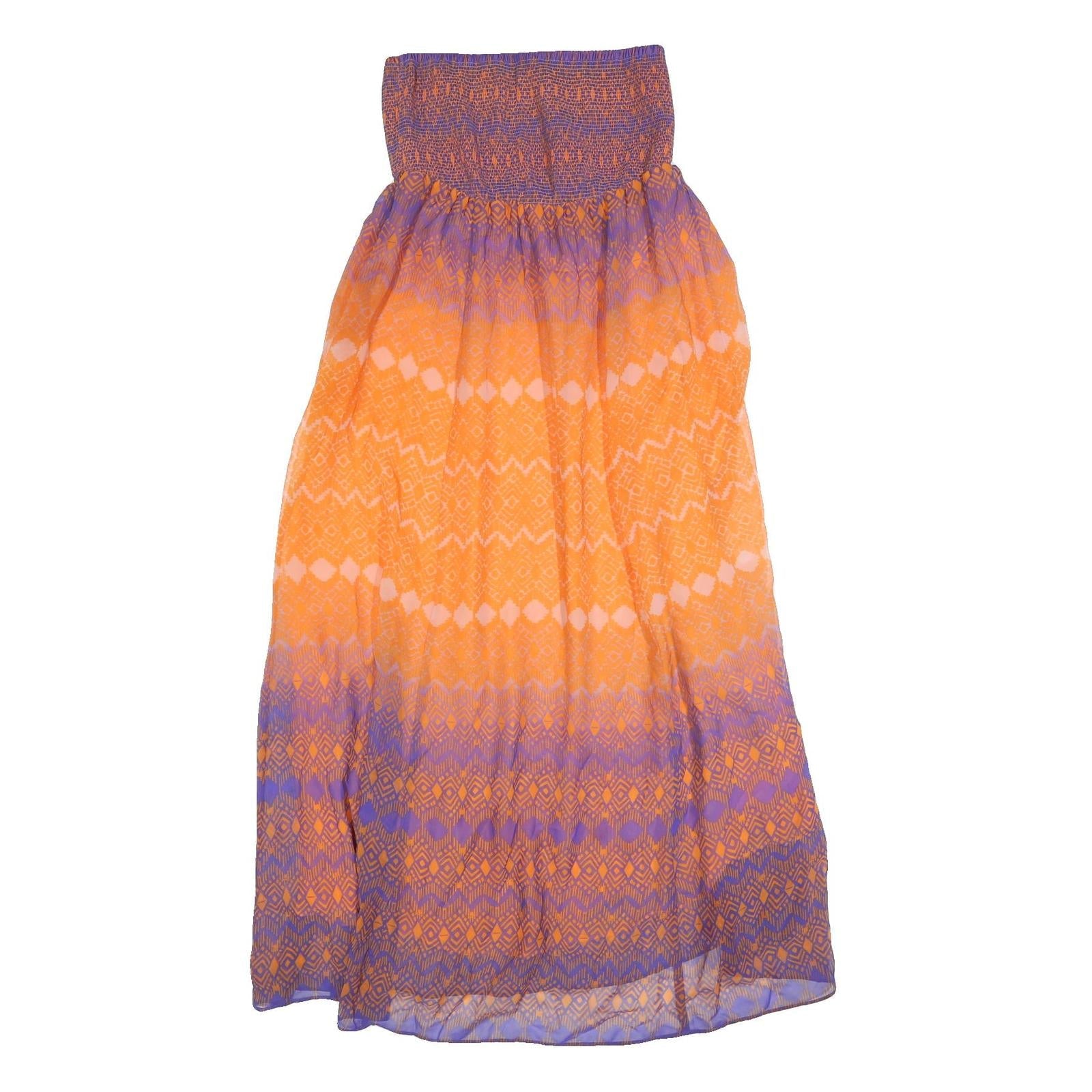 MONSOON Womens Orange & Purple Day Dress Polyester Printed Sleeveless Midi Size Refurbished - N/A refurbished available on Cerqular