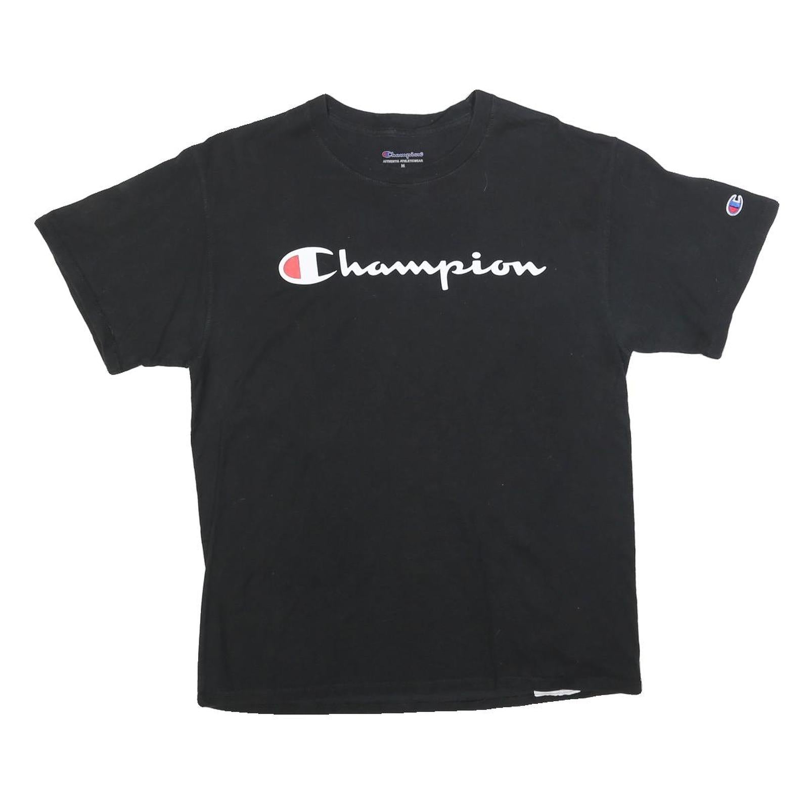 Buy CHAMPION Mens Black Graphic T-Shirt M Short Sleeve Crew Neck Cotton Blend Refurbished - $22.09 CHAMPION Mens Black Graphic T-Shirt M Short Sleeve Crew Neck Cotton Blend Refurbished - N/A refurbished available on Cerqular
