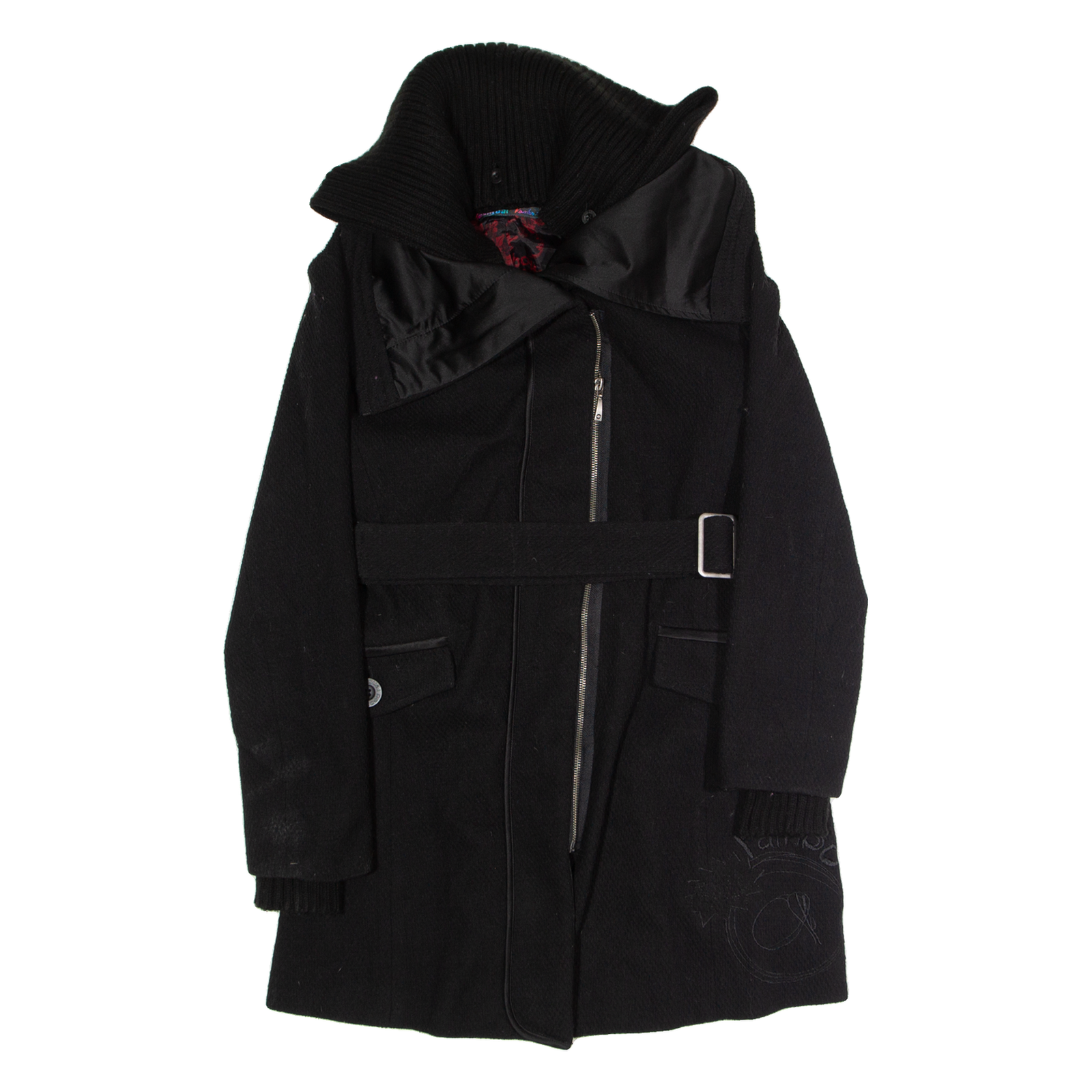 Buy DESIGUAL Rainbow Womens Overcoat Coat Black Knit Wool UK 10 Refurbished - $94.89 DESIGUAL Rainbow Womens Overcoat Coat Black Knit Wool UK 10 Refurbished - N/A refurbished available on Cerqular