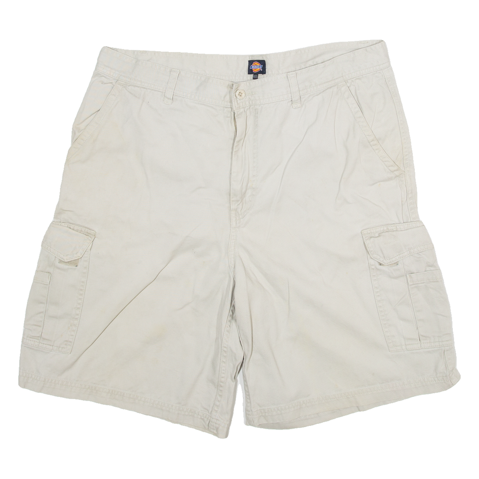DICKIES Mens Cargo Shorts Beige L W36 Refurbished - N/A refurbished available on Cerqular