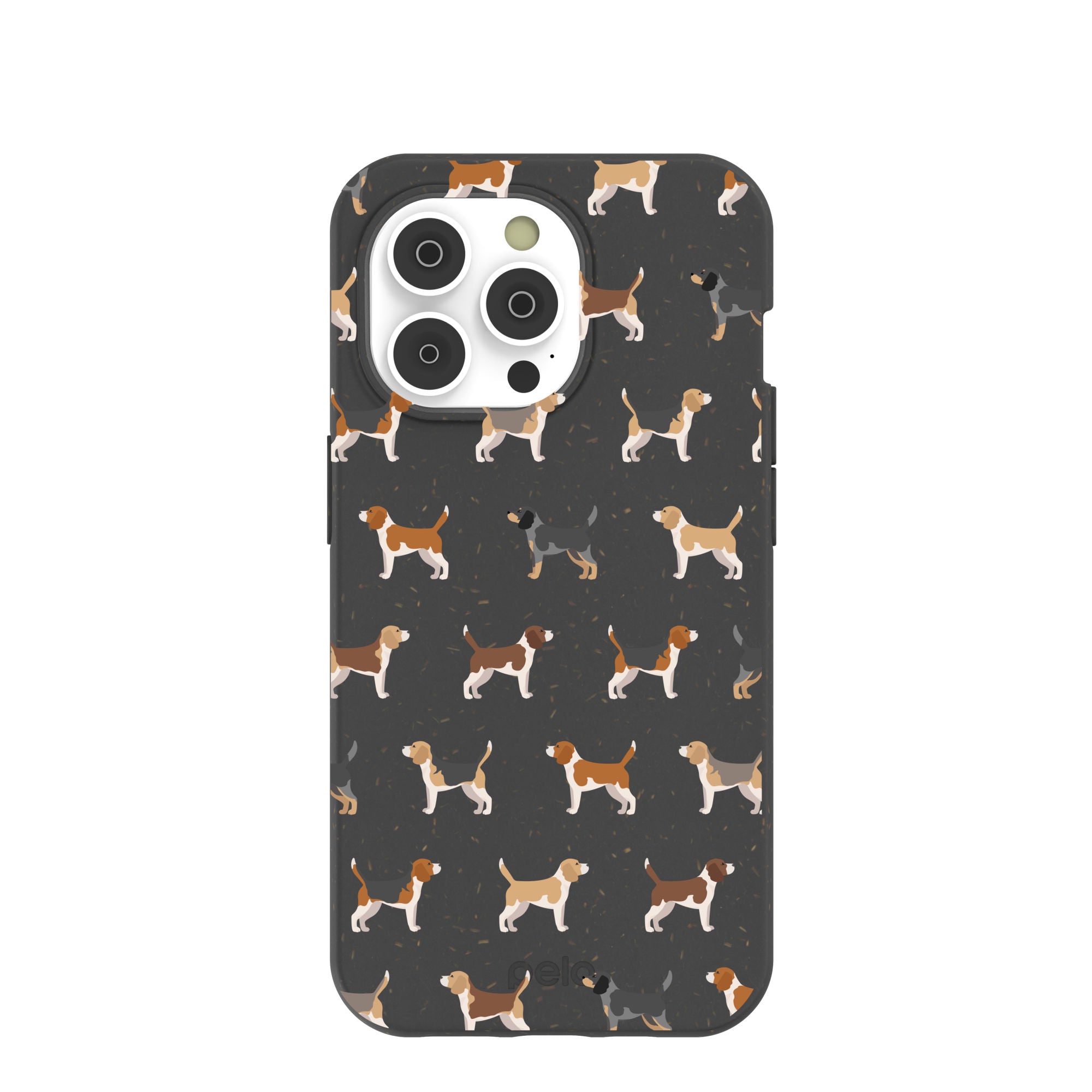 Black Beagle Buds iPhone 14 Pro Case Refurbished - Pela Case refurbished available on Cerqular