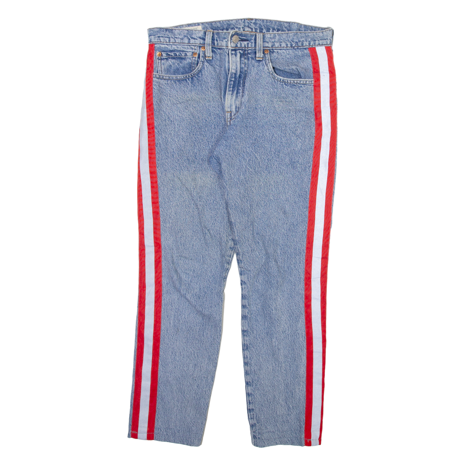 LEVI'S Big E Mens Jeans Blue Slim Tapered Stone Wash W32 L21 Refurbished - N/A refurbished available on Cerqular