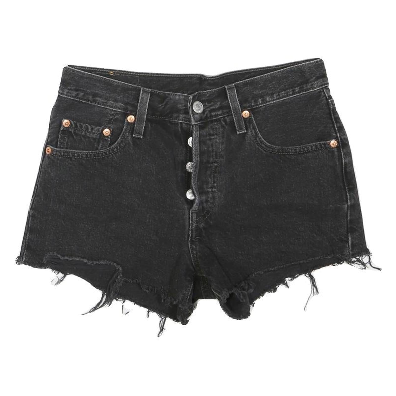 Buy LEVI'S Womens Shorts Black Denim Cut-Off XS W28 Button Fly Frayed Hem Casual Refurbished - $25.99 LEVI'S Womens Shorts Black Denim Cut-Off XS W28 Button Fly Frayed Hem Casual Refurbished - N/A refurbished available on Cerqular