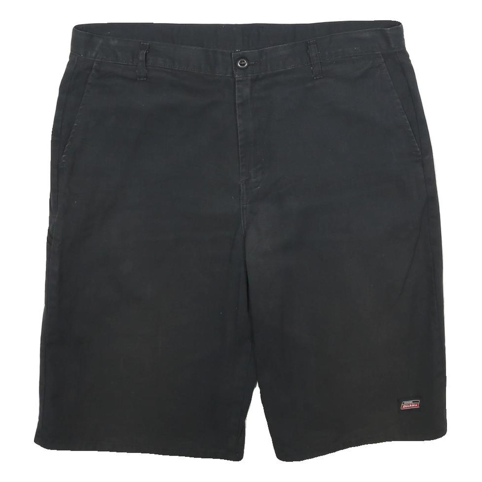 DICKIES Mens Black Casual Shorts L W38 Workwear Polyester Blend Comfortable Refurbished - N/A refurbished available on Cerqular