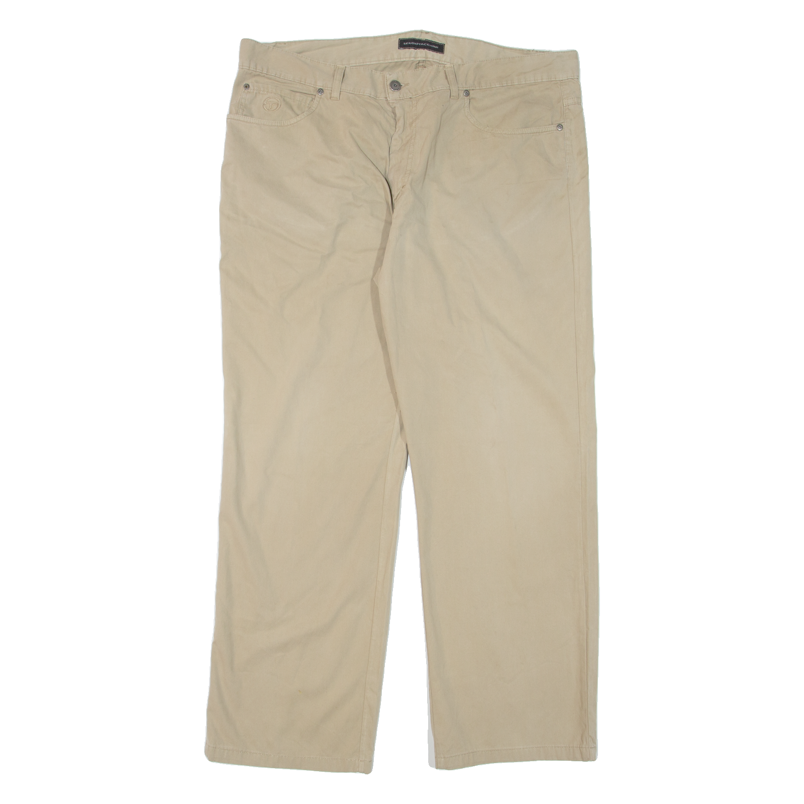 SERGIO TACCHINI Mens Trousers Beige Regular Straight W40 L31 Refurbished - N/A refurbished available on Cerqular