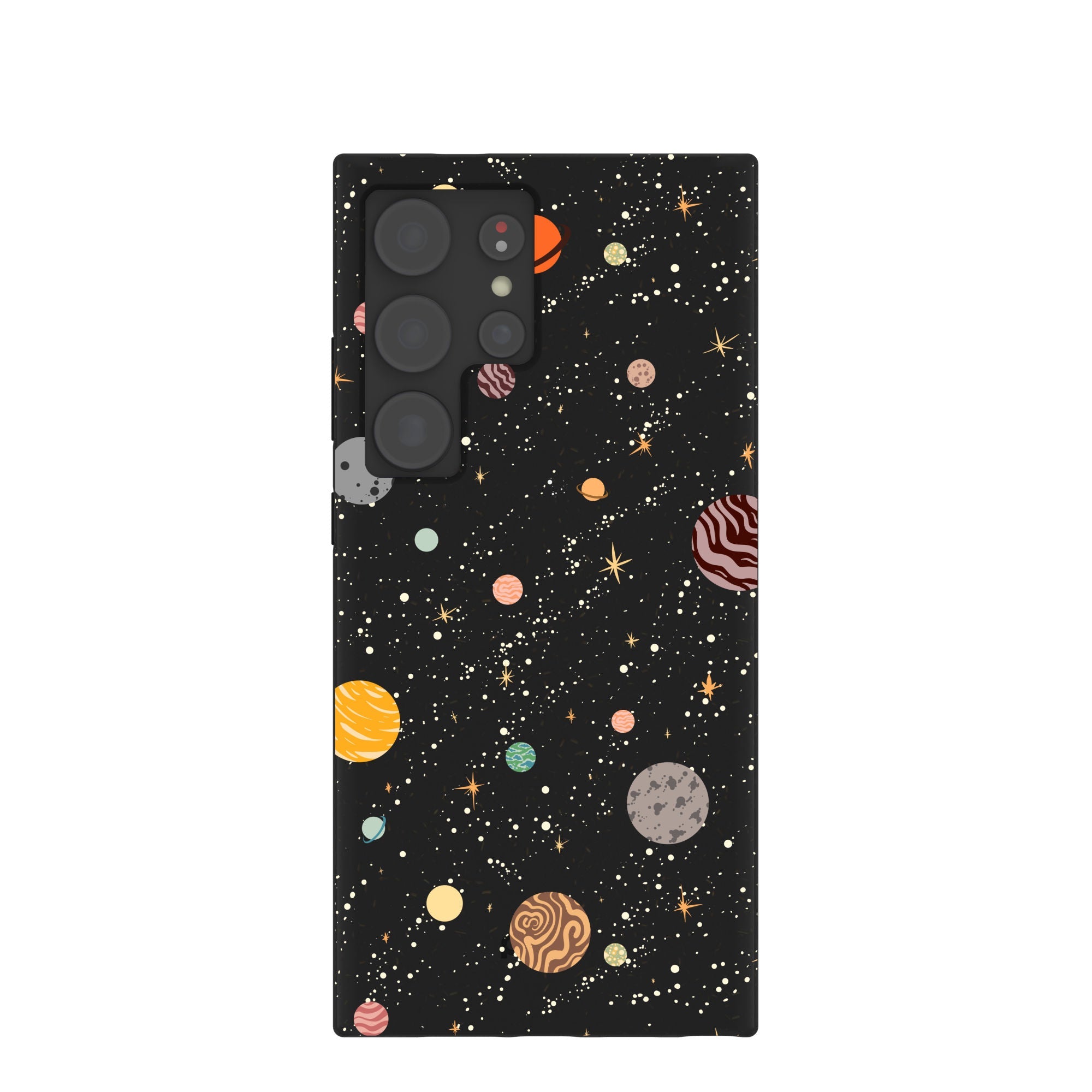 Black Galactic Glow Samsung Galaxy S24 Ultra Case Refurbished - Pela Case refurbished available on Cerqular