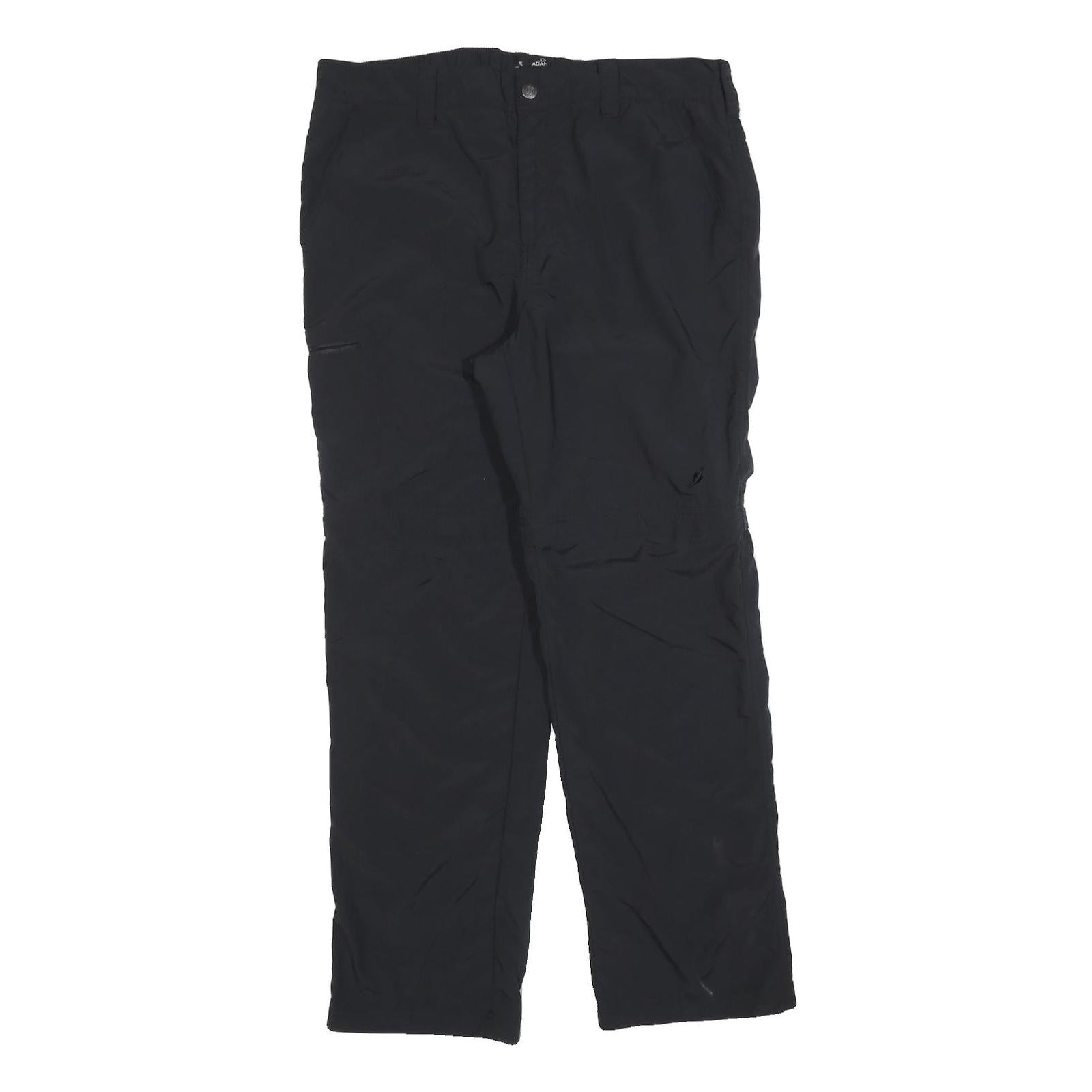 JOHN ADAMS Mens Black Regular Fit Straight Leg Trousers W38 L30 Polyester Blend Refurbished - N/A refurbished available on Cerqular