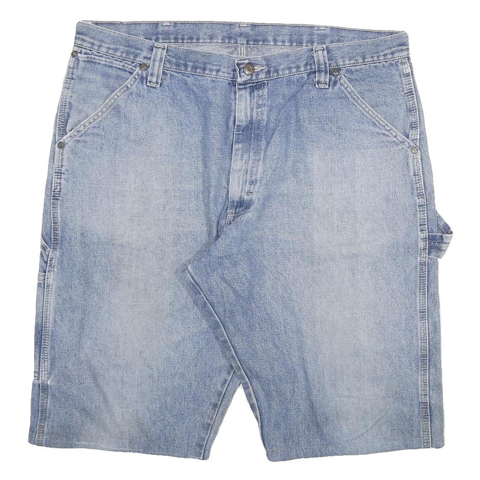 WRANGLER Mens Denim Blue Casual Shorts 3XL W38 Cotton Blend Workwear Refurbished - N/A refurbished available on Cerqular