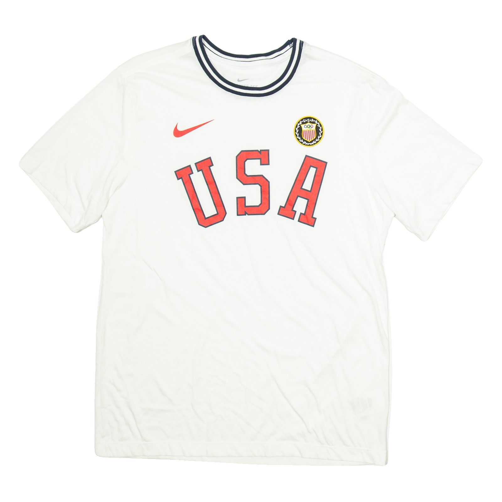 NIKE Mens T-Shirt White USA M Refurbished - N/A refurbished available on Cerqular