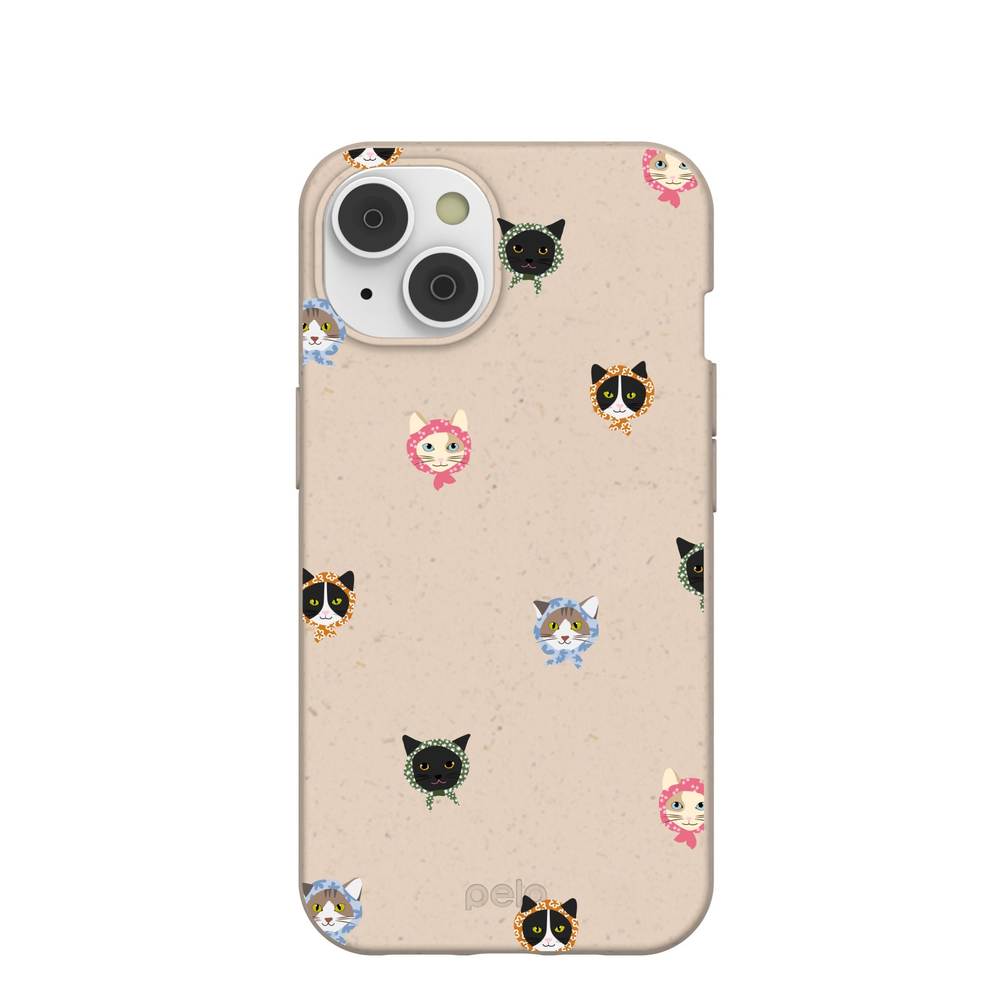 Seashell Cat Couture iPhone 14/16e Case Refurbished - Pela Case refurbished available on Cerqular