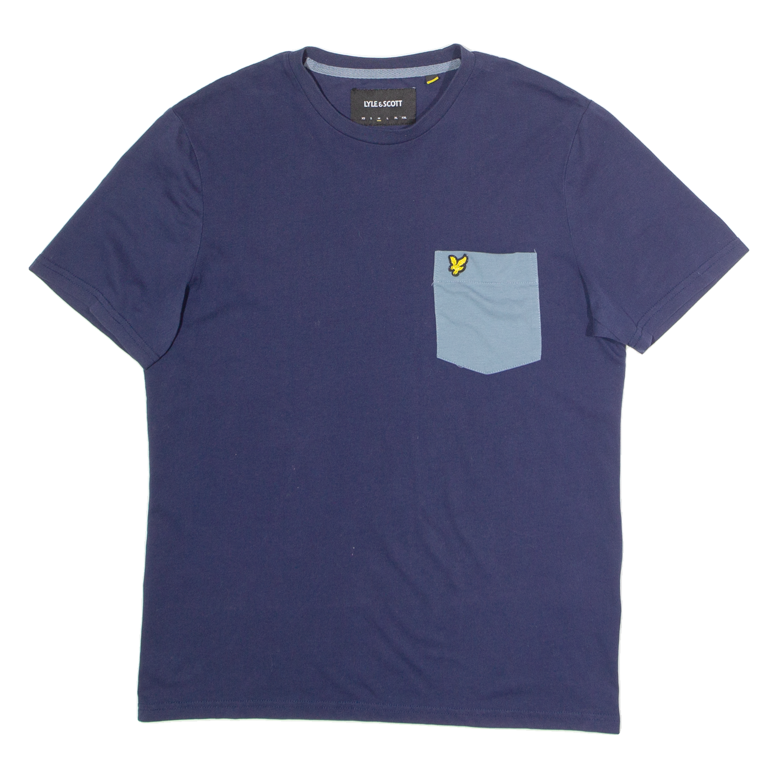 LYLE & SCOTT Mens T-Shirt Blue Crew Neck M Refurbished - N/A refurbished available on Cerqular