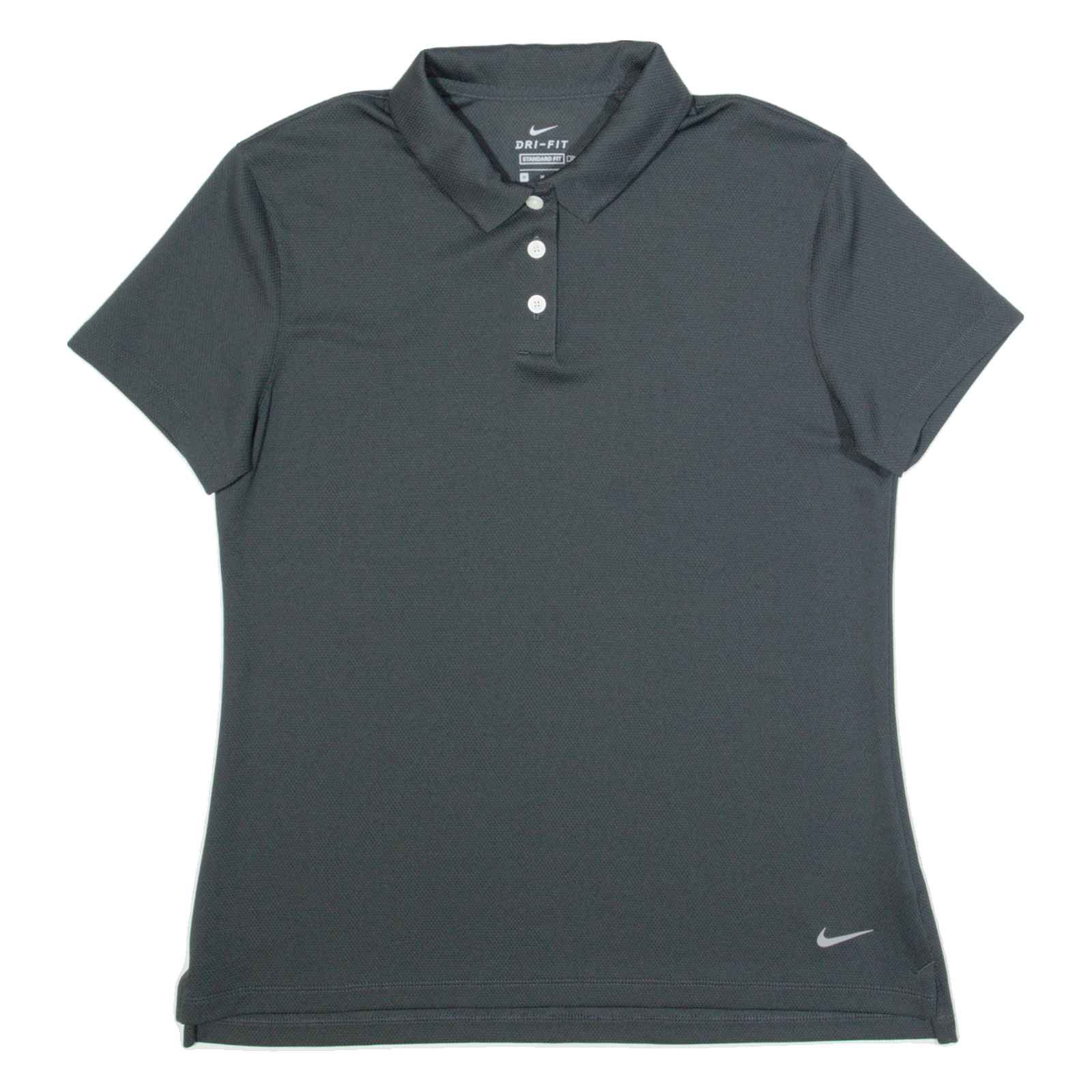 NIKE Dri-Fit Womens Polo Shirt Grey M Refurbished - N/A refurbished available on Cerqular