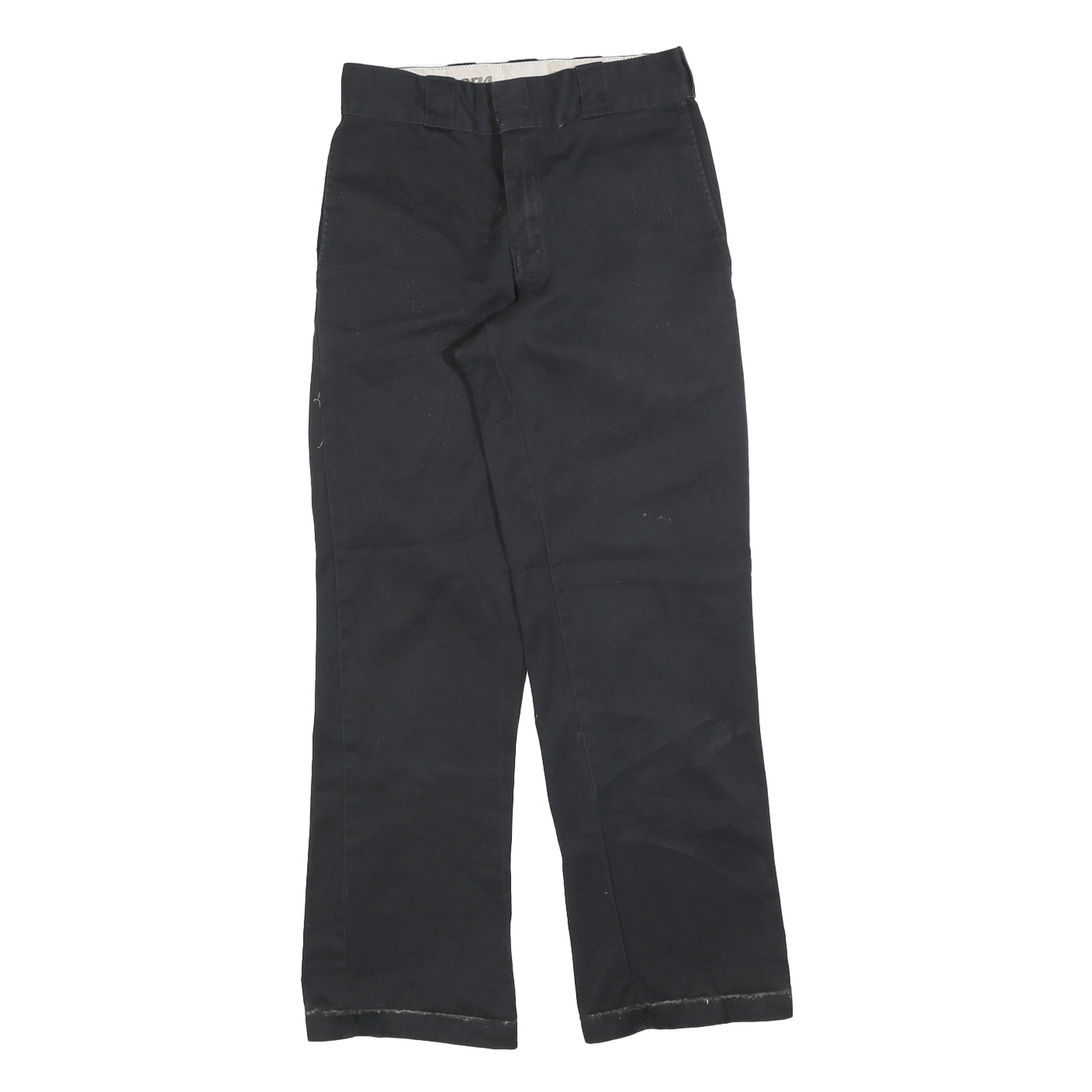 DICKIES Mens Black Cotton Blend Regular Fit Straight Leg Trousers W28 L30 Refurbished - N/A refurbished available on Cerqular