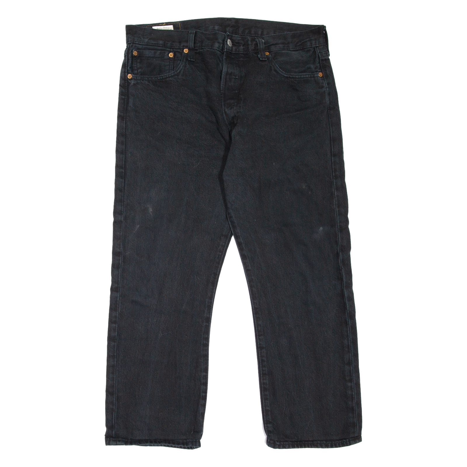 LEVI'S 501 BIG E Jeans Mens Black Regular Straight W34 L25 Refurbished - N/A refurbished available on Cerqular