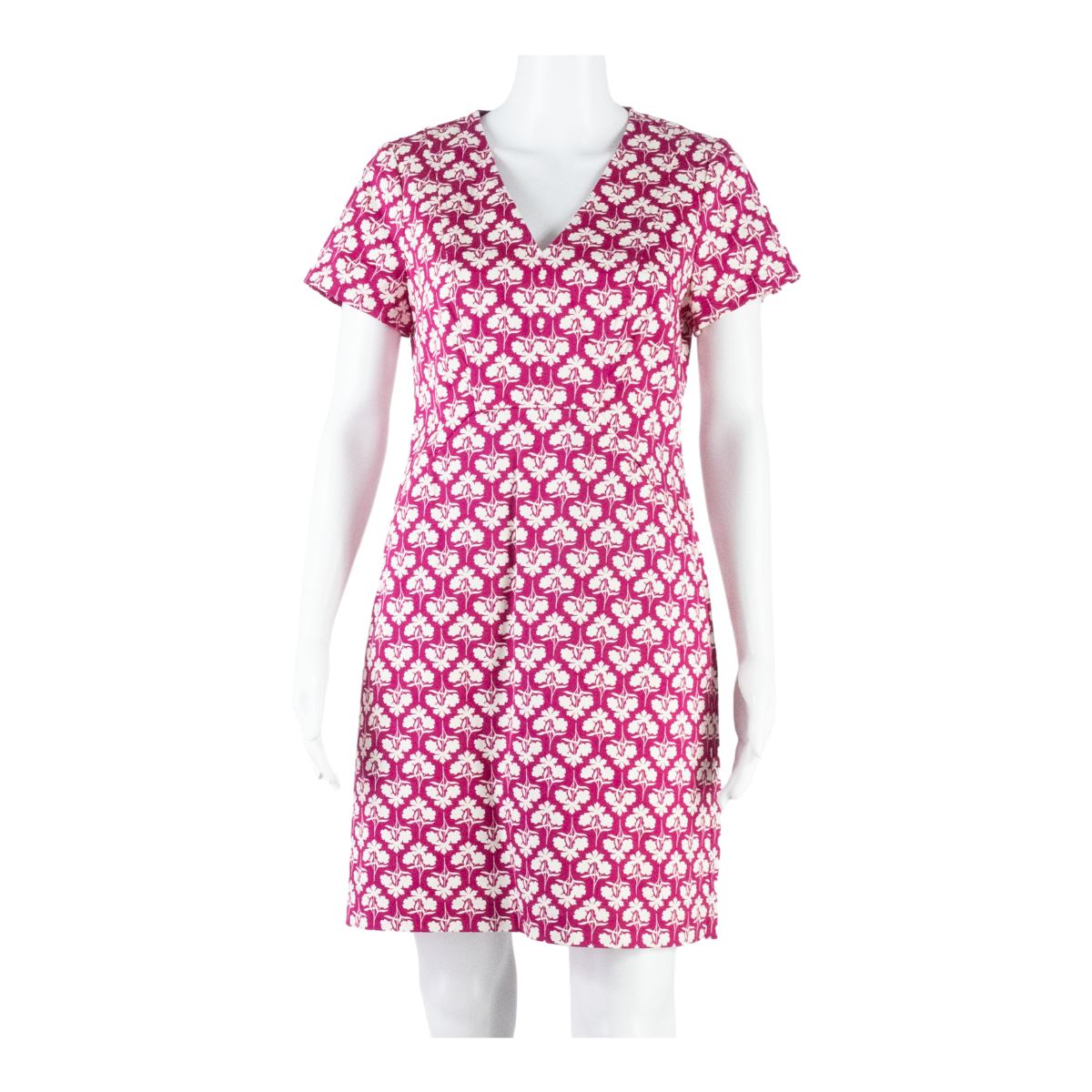 BODEN Womens Day Dress Pink Floral Short Sleeve Knee Length UK 10 Refurbished - N/A refurbished available on Cerqular