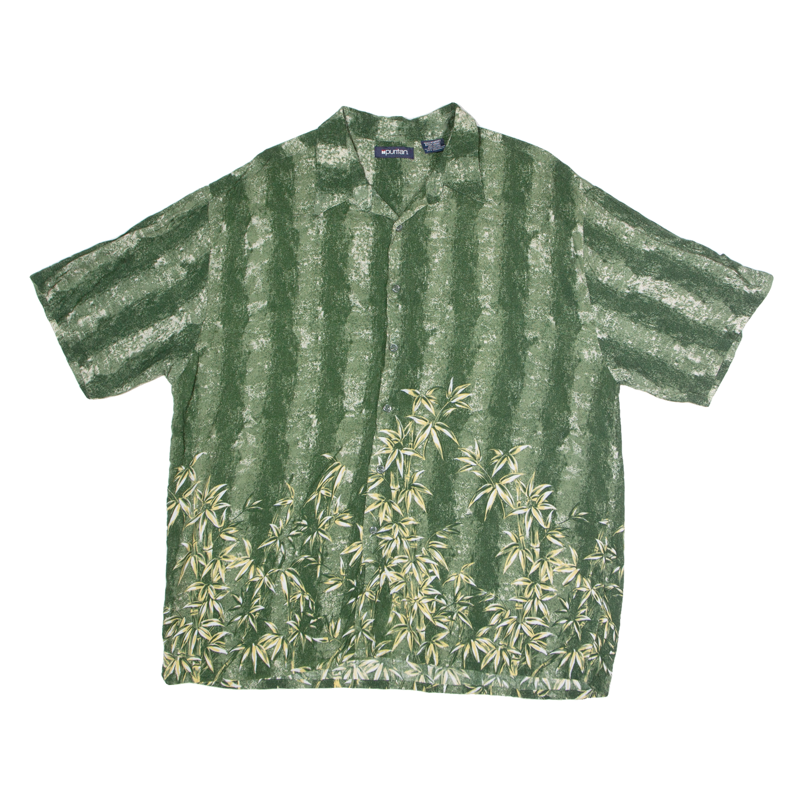 Buy PURITAN Mens Hawaiian Shirt Green Floral XL Refurbished - $18.19 PURITAN Mens Hawaiian Shirt Green Floral XL Refurbished - N/A refurbished available on Cerqular
