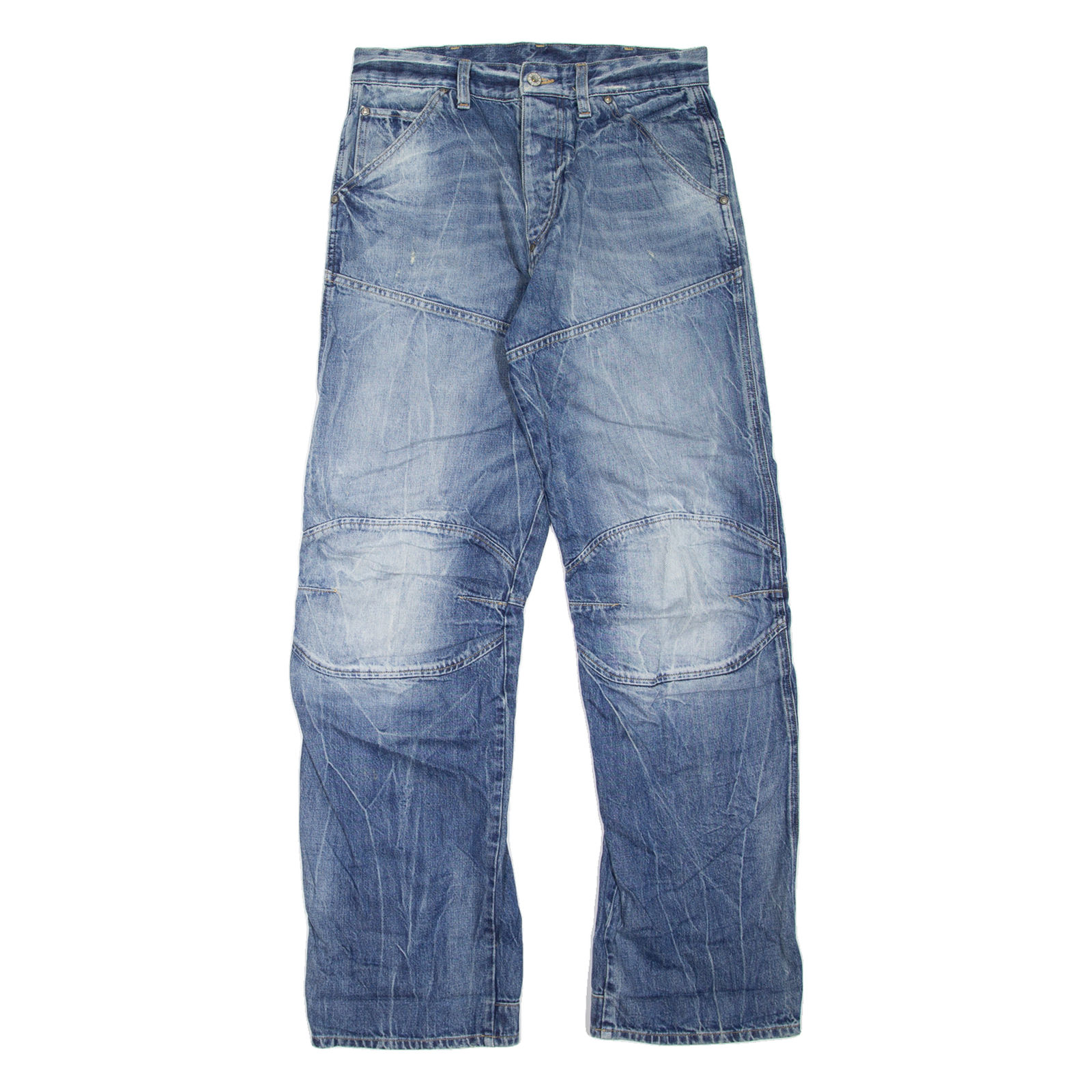 G-STAR Mens Jeans Blue Regular Straight Stone Wash W30 L34 Refurbished - N/A refurbished available on Cerqular