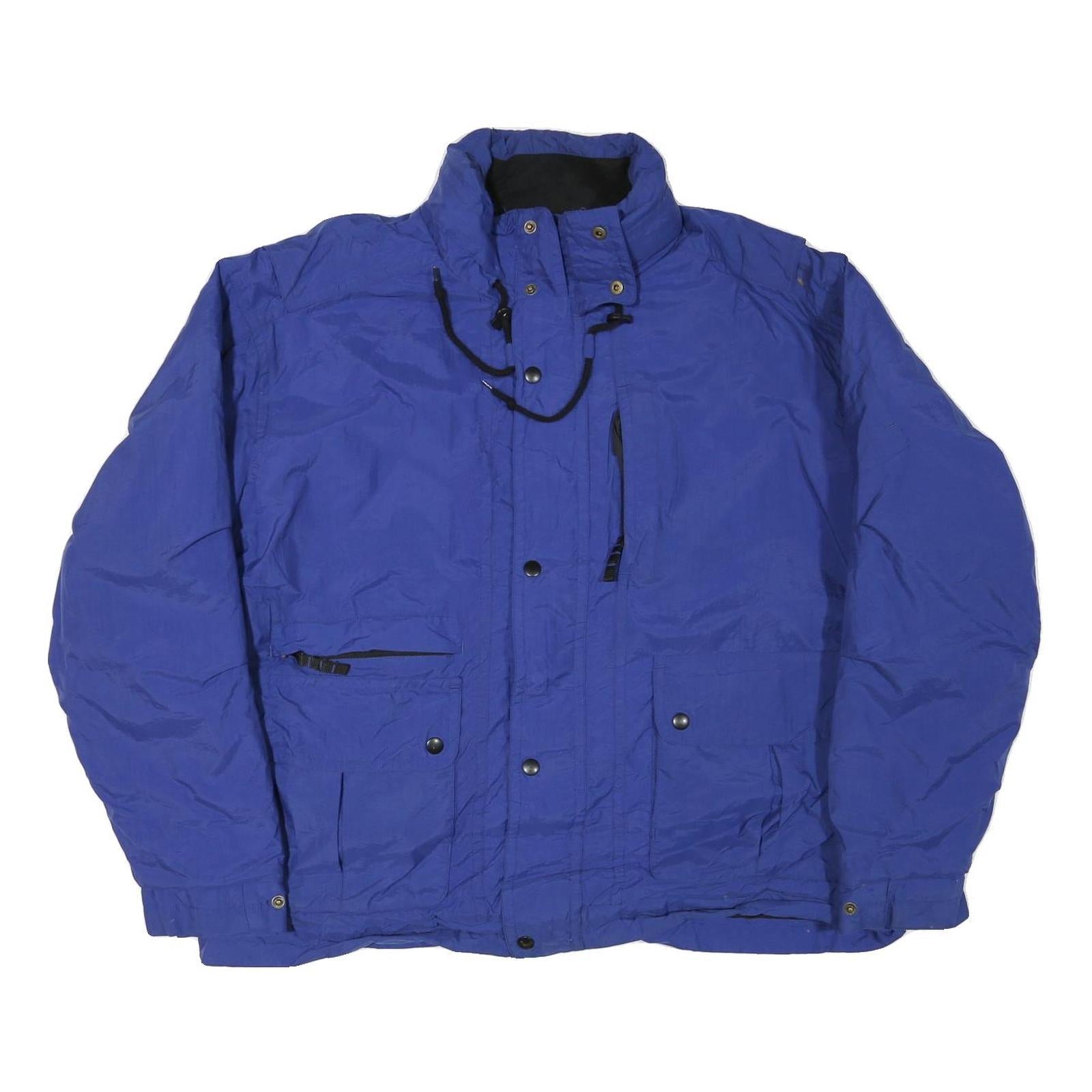 HARBOR BAY Mens Blue Polyester Blend Jacket 2XL Zip Up Outdoor Warm Refurbished - N/A refurbished available on Cerqular