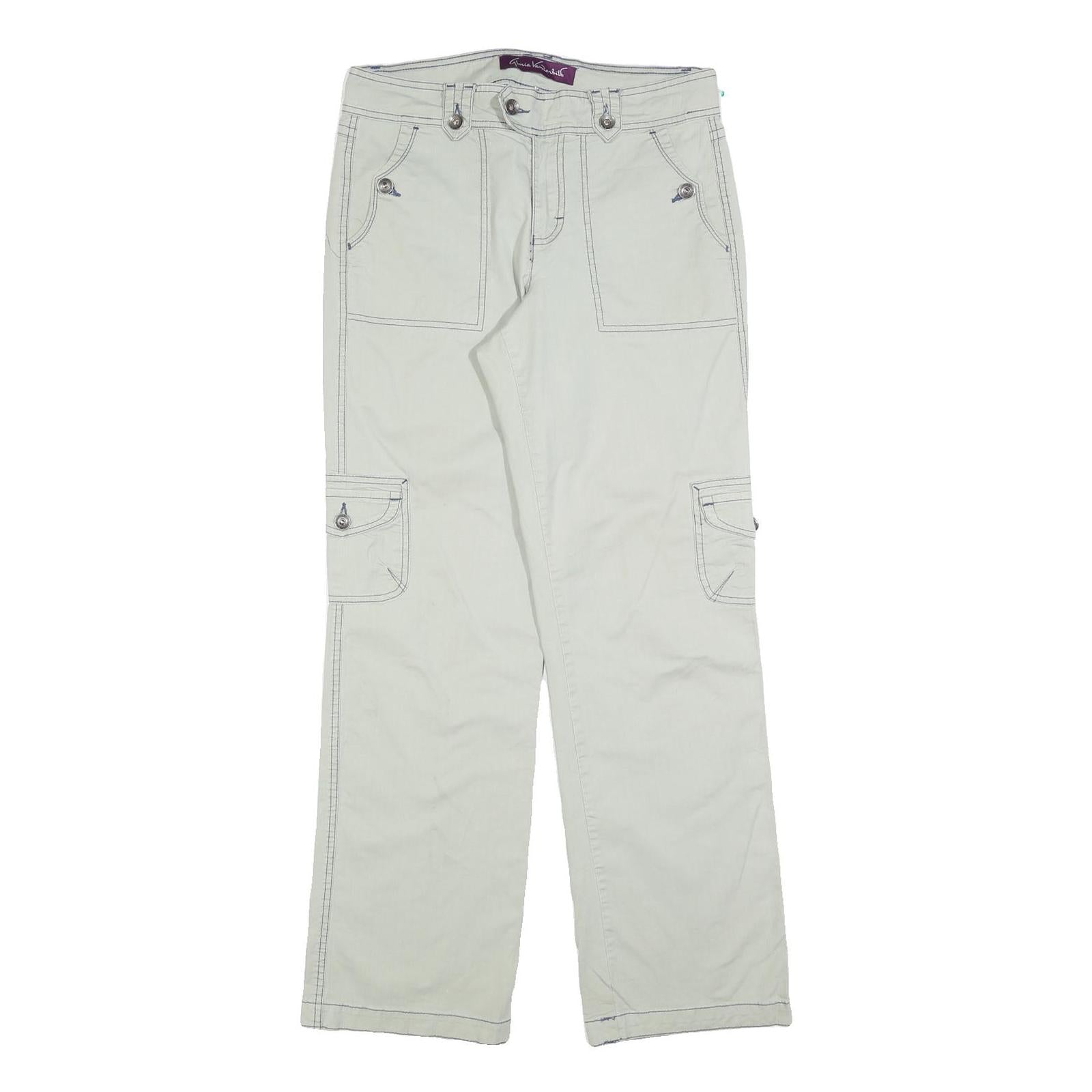 GLORIA VANDERBLIT Womens Cotton Blend Relaxed Casual Cargo Trousers W32 L32 Refurbished - N/A refurbished available on Cerqular