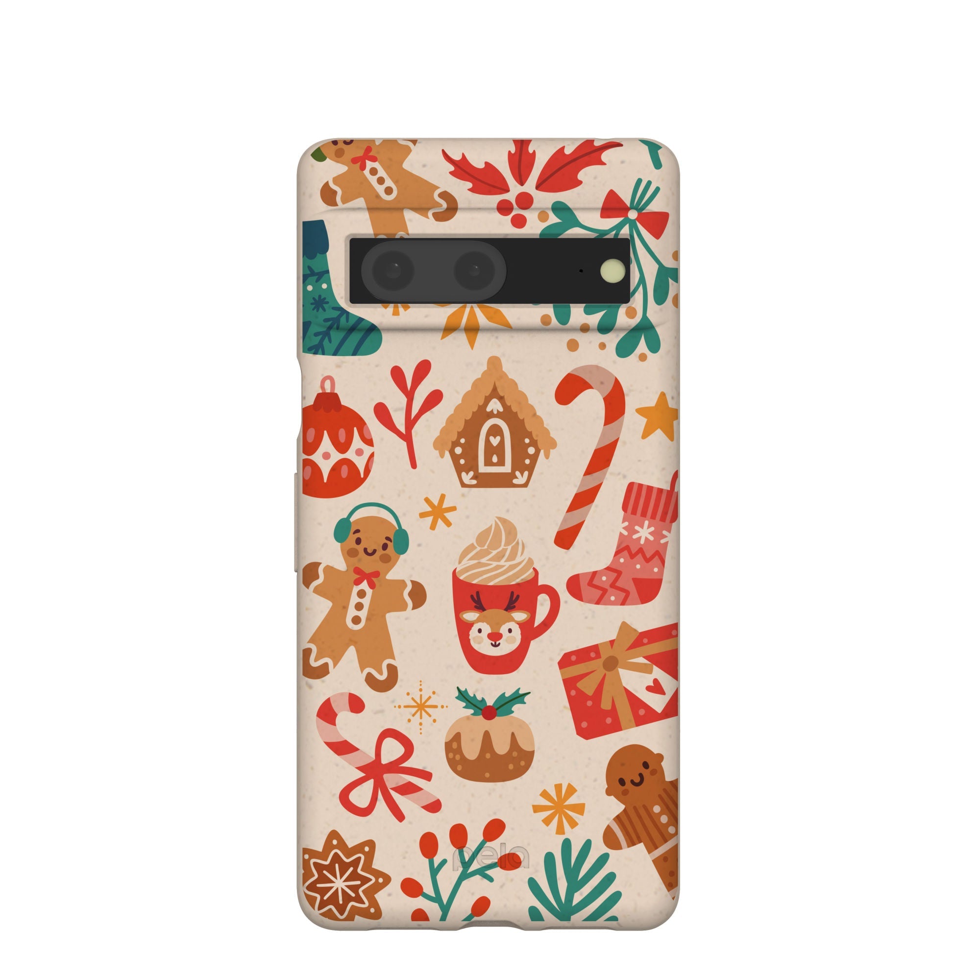 Seashell Festive AF Google Pixel 7 Case Refurbished - Pela Case refurbished available on Cerqular