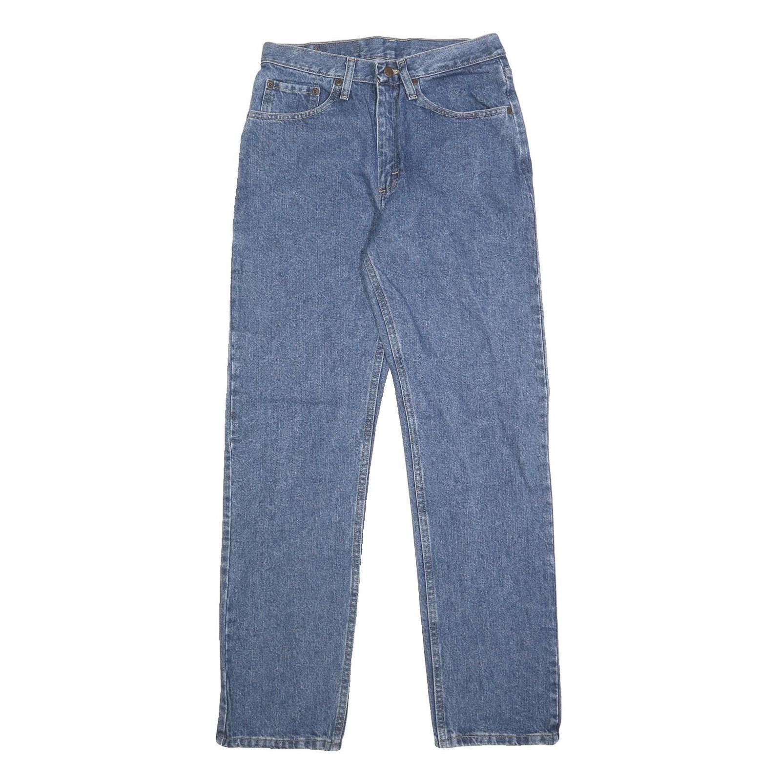 WRANGLER Mens Jeans Blue Regular Straight Denim Medium W30 L32 Classic Zip Refurbished - N/A refurbished available on Cerqular