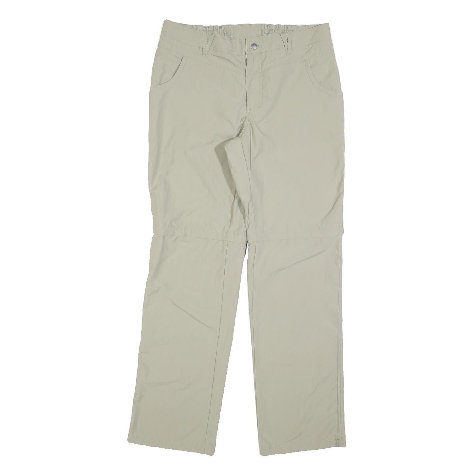 TCHIBO Womens Polyester Blend Beige Regular Fit Straight Leg Trousers W32 L32 Refurbished - N/A refurbished available on Cerqular