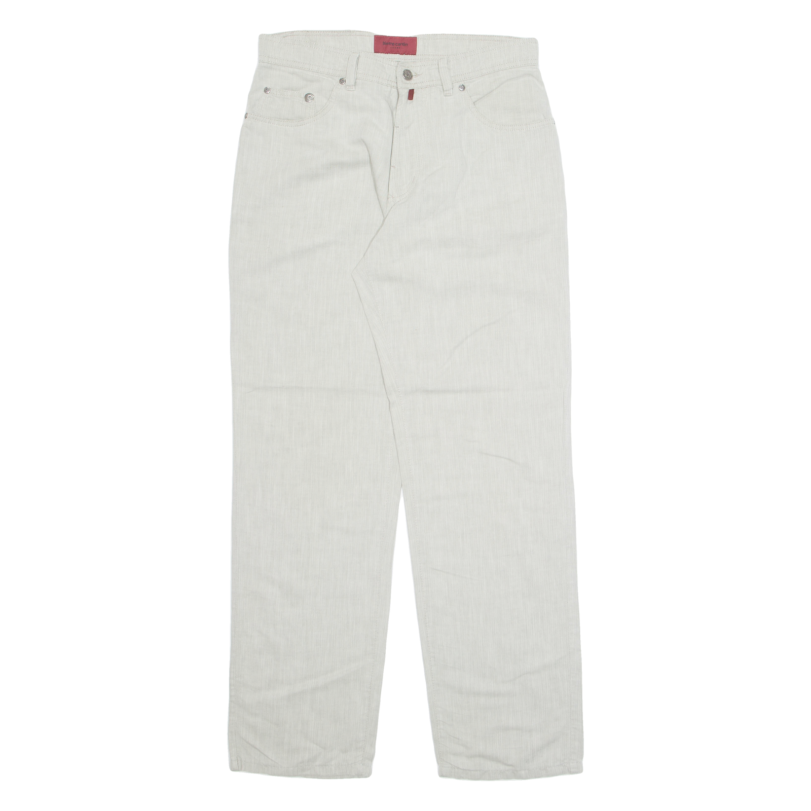 PIERRE CARDIN Mens Trousers Beige Regular Straight W30 L31 Refurbished - N/A refurbished available on Cerqular