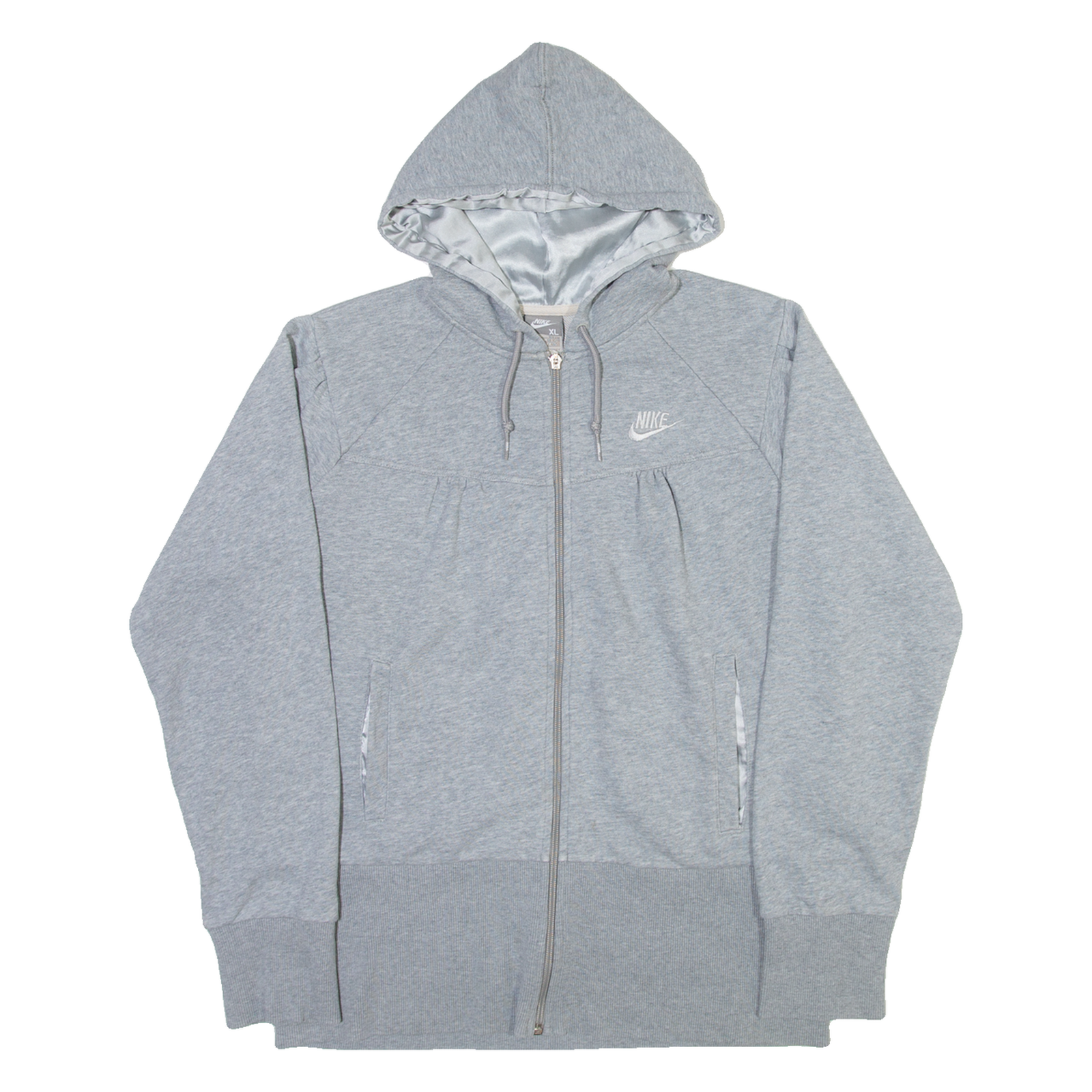 NIKE Womens Grey Hoodie Full Zip XL Refurbished - N/A refurbished available on Cerqular