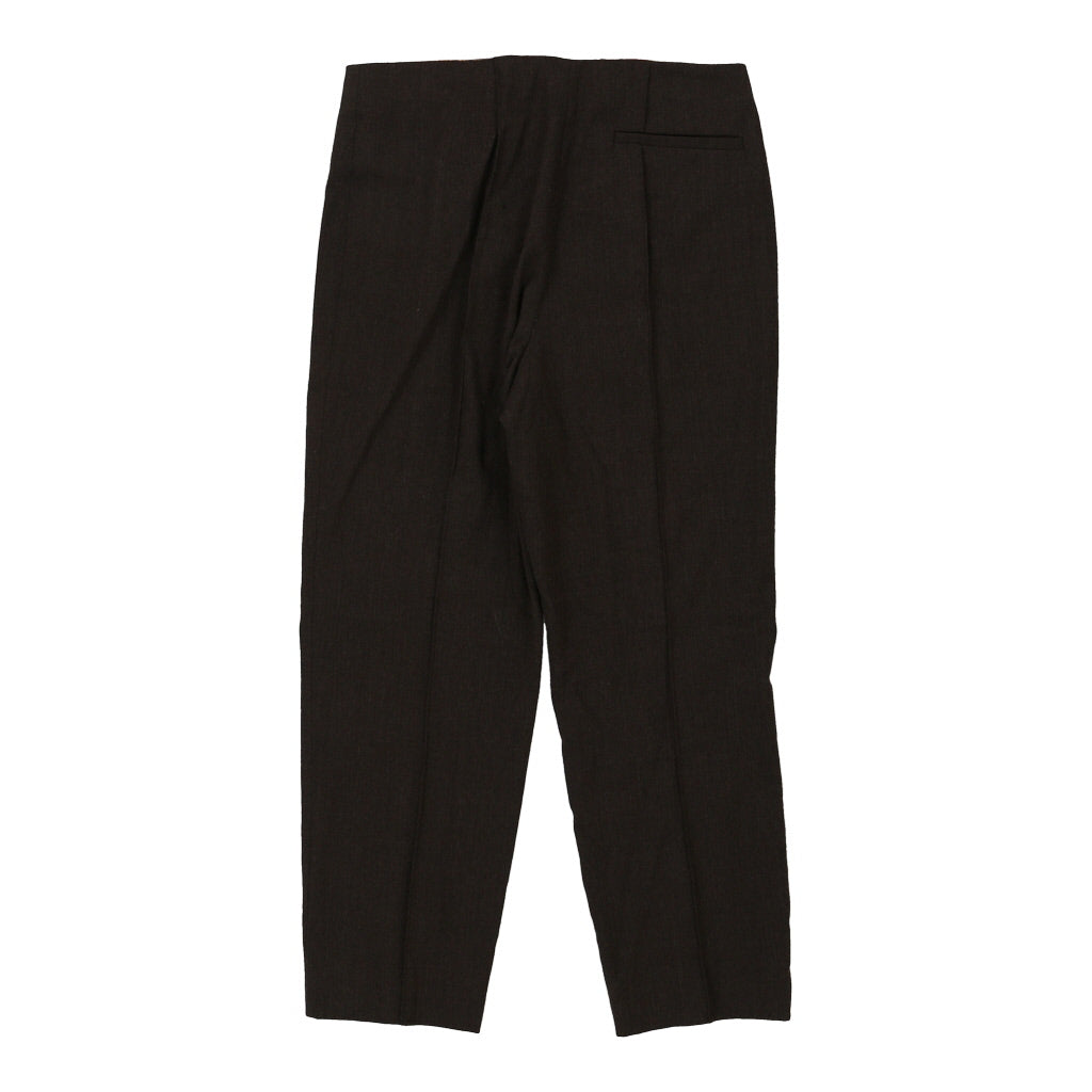 Gattinoni Trousers - 30W UK 10 Brown Cotton Blend Refurbished - Thrifted (note: this is a term often used to describe second- refurbished available on Cerqular