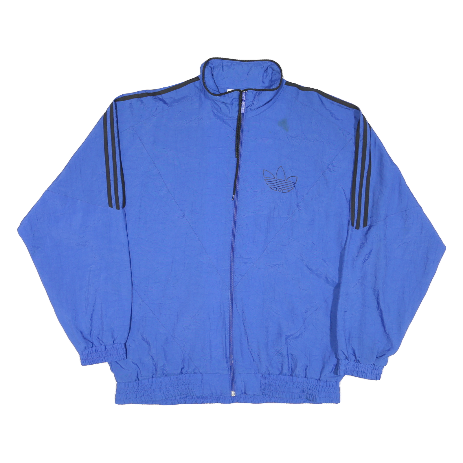 Buy ADIDAS Mens Blue Black Trefoil Track Jacket M Polyester Blend Zip Athletic Refurbished - $41.59 ADIDAS Mens Blue Black Trefoil Track Jacket M Polyester Blend Zip Athletic Refurbished - N/A refurbished available on Cerqular