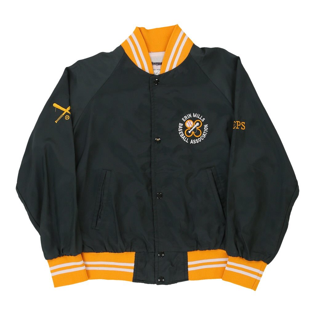 Erin Mills Baseball Association North Star Sportswear Baseball Jacket - XL Green Nylon Refurbished - Thrifted (note: this is a term often used to describe second- refurbished available on Cerqular