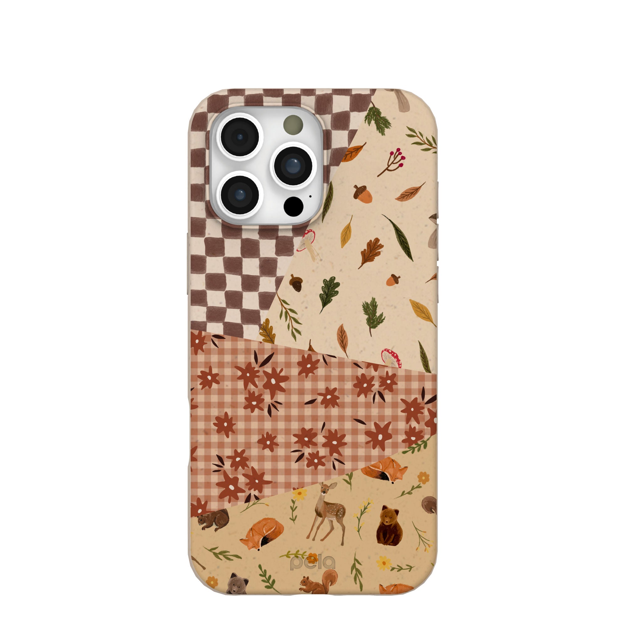 Seashell Autumn Quilt iPhone 16 Pro Max Case Refurbished - Pela Case refurbished available on Cerqular